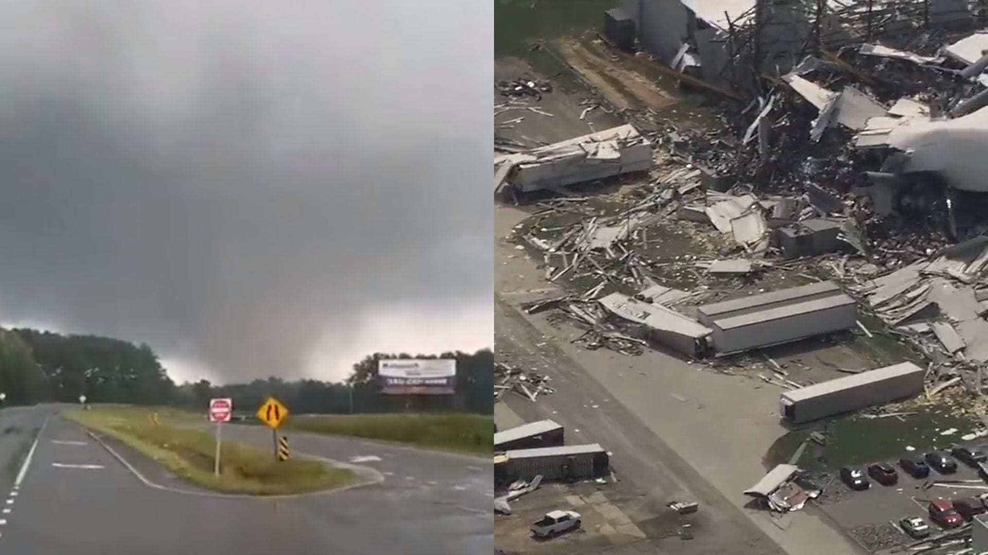 Medicamentos quedaron desparramados: Captan poderoso tornado que destruyó planta de la farmacéutica Pfizer en Estados Unidos