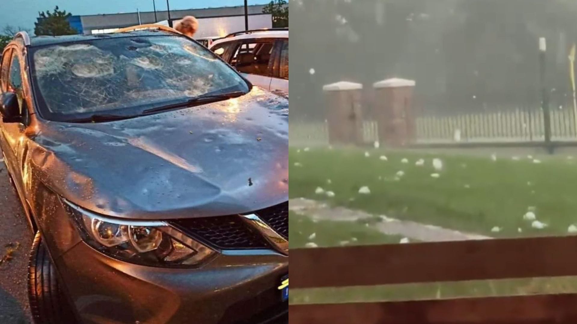 Impactantes registros: Fuerte temporal de enormes granizos deja más de 100 heridos y graves daños en Italia