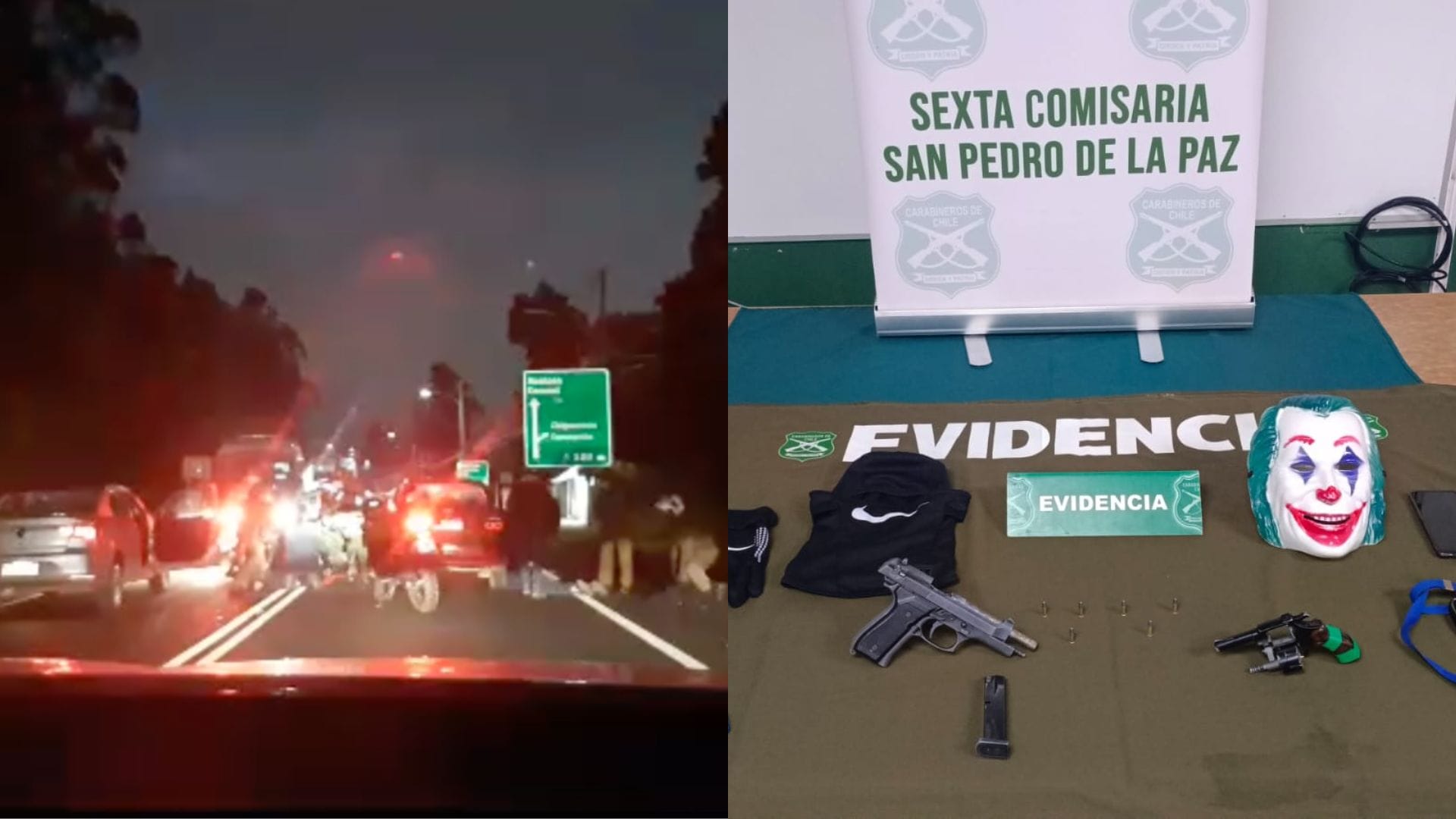 Cuatro menores de edad asaltaron a conductora: Civil persiguió y permitió detención de banda en San Pedro de la Paz