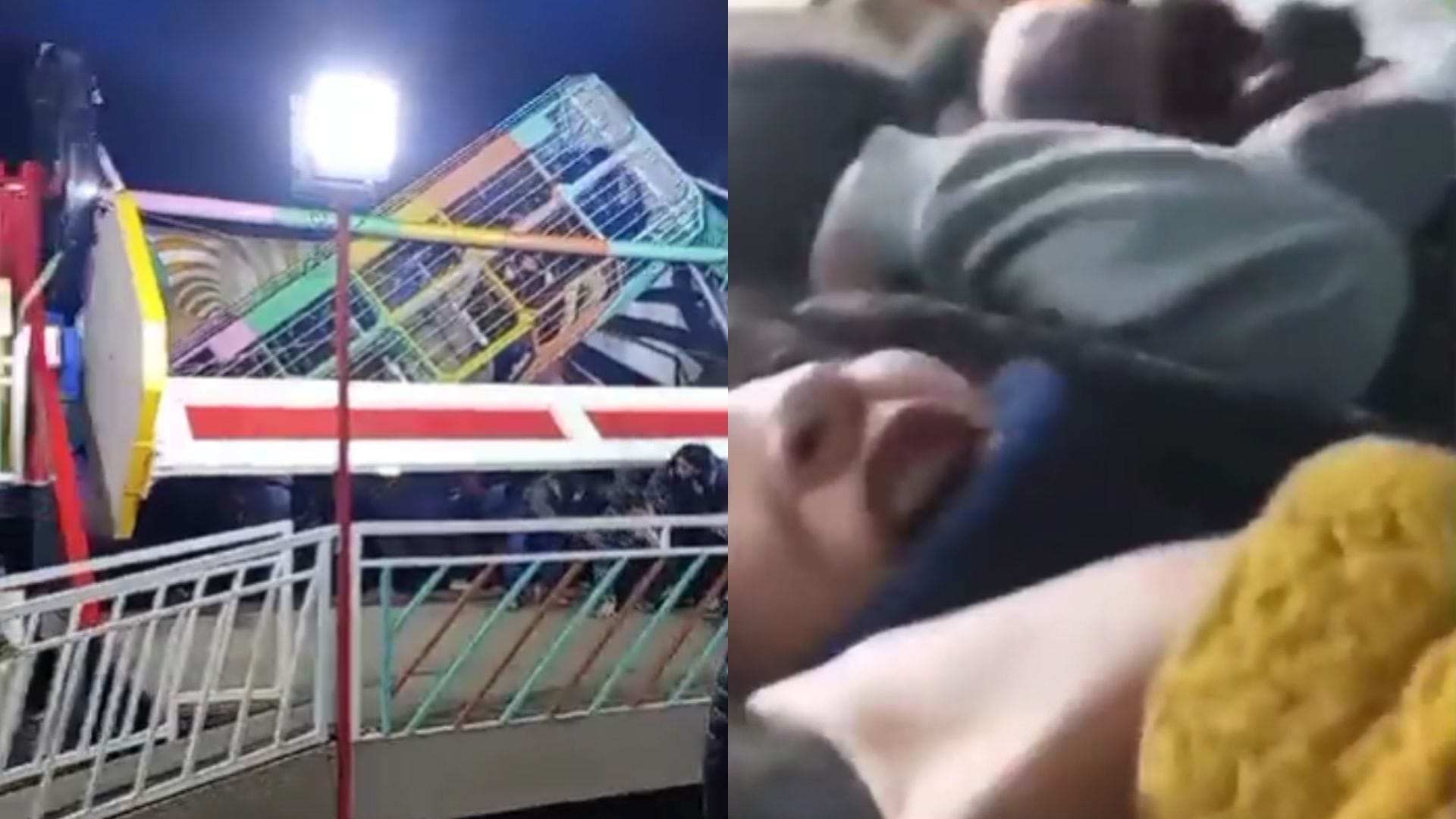 Terror en parque de diversiones: Revelan momento exacto del colapso de un juego mecánico en Graneros