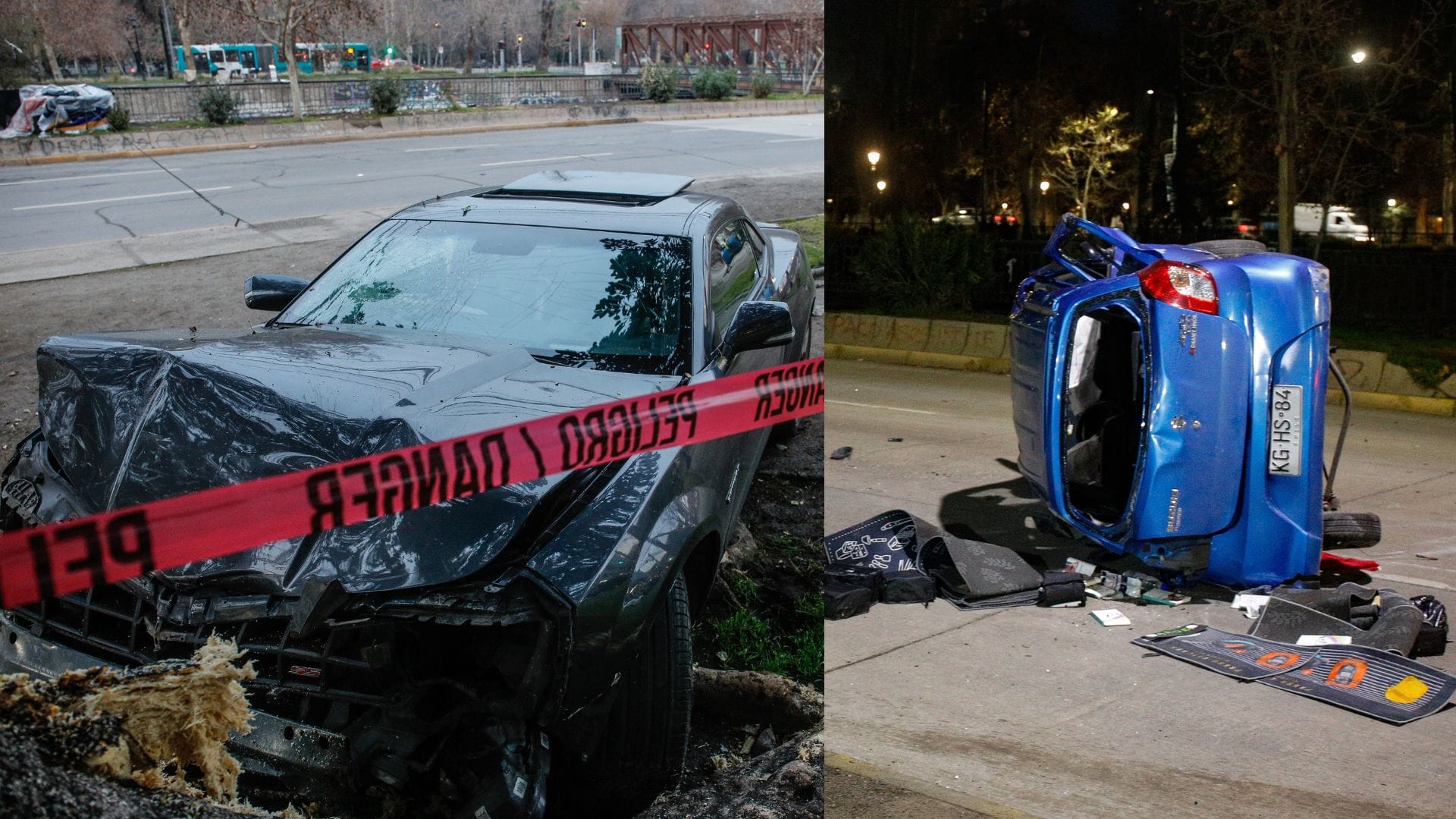 Pasajero salió eyectado: Un fallecido deja violenta colisión entre auto de aplicación y vehículo de alta gama en Barrio Bellavista