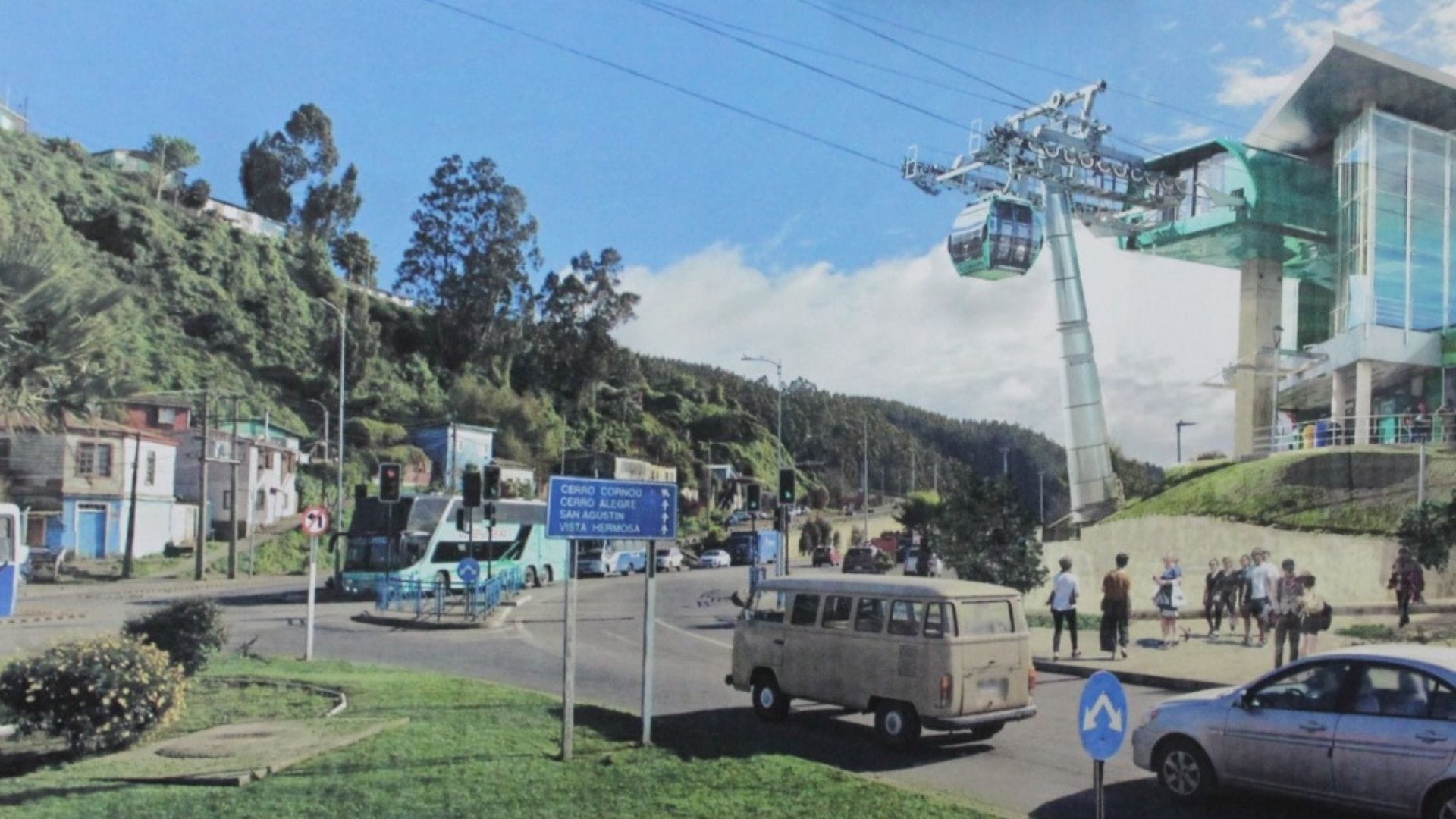 Dan inicio al estudio de prefactibilidad para instalar el primer teleférico en Los Cerros de Talcahuano