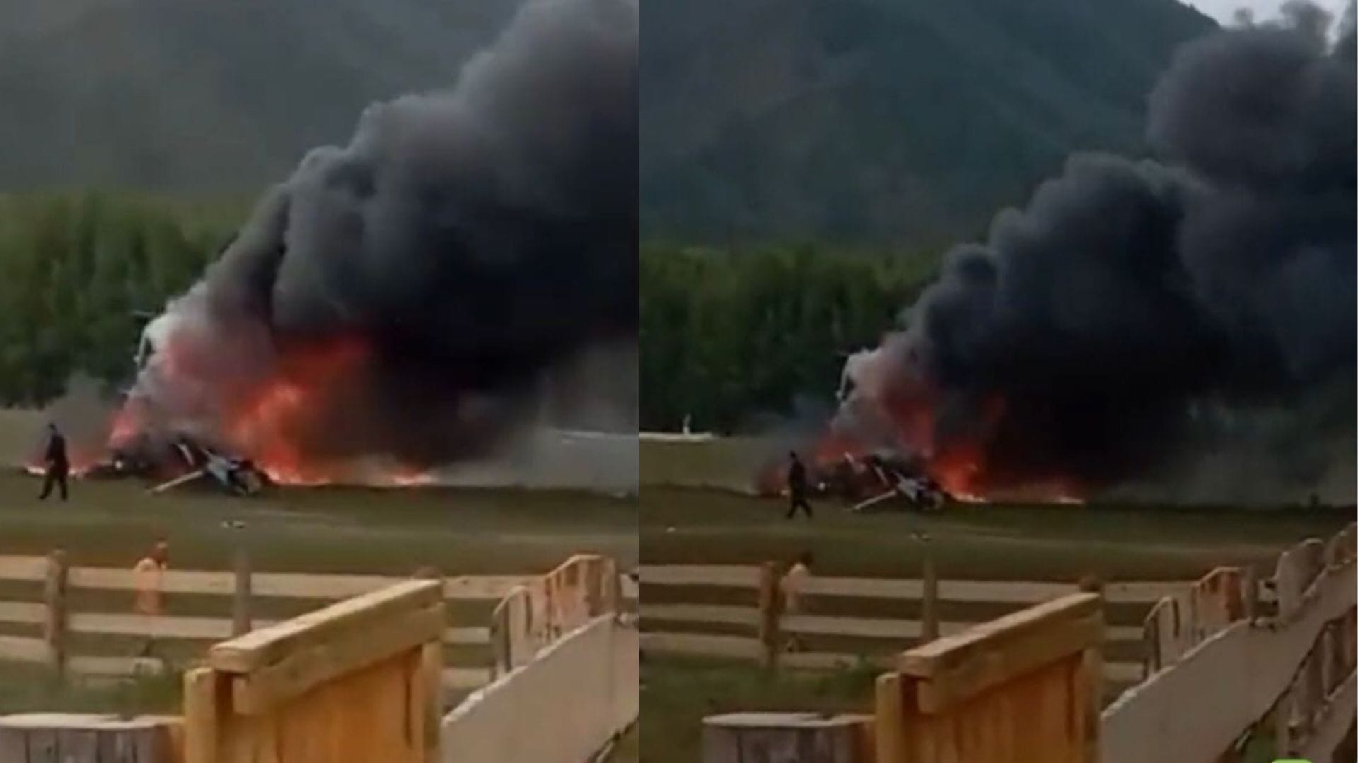 Helicóptero con turistas chocó cuando estaba por aterrizar: Se estrelló dejando seis fallecidos en Siberia