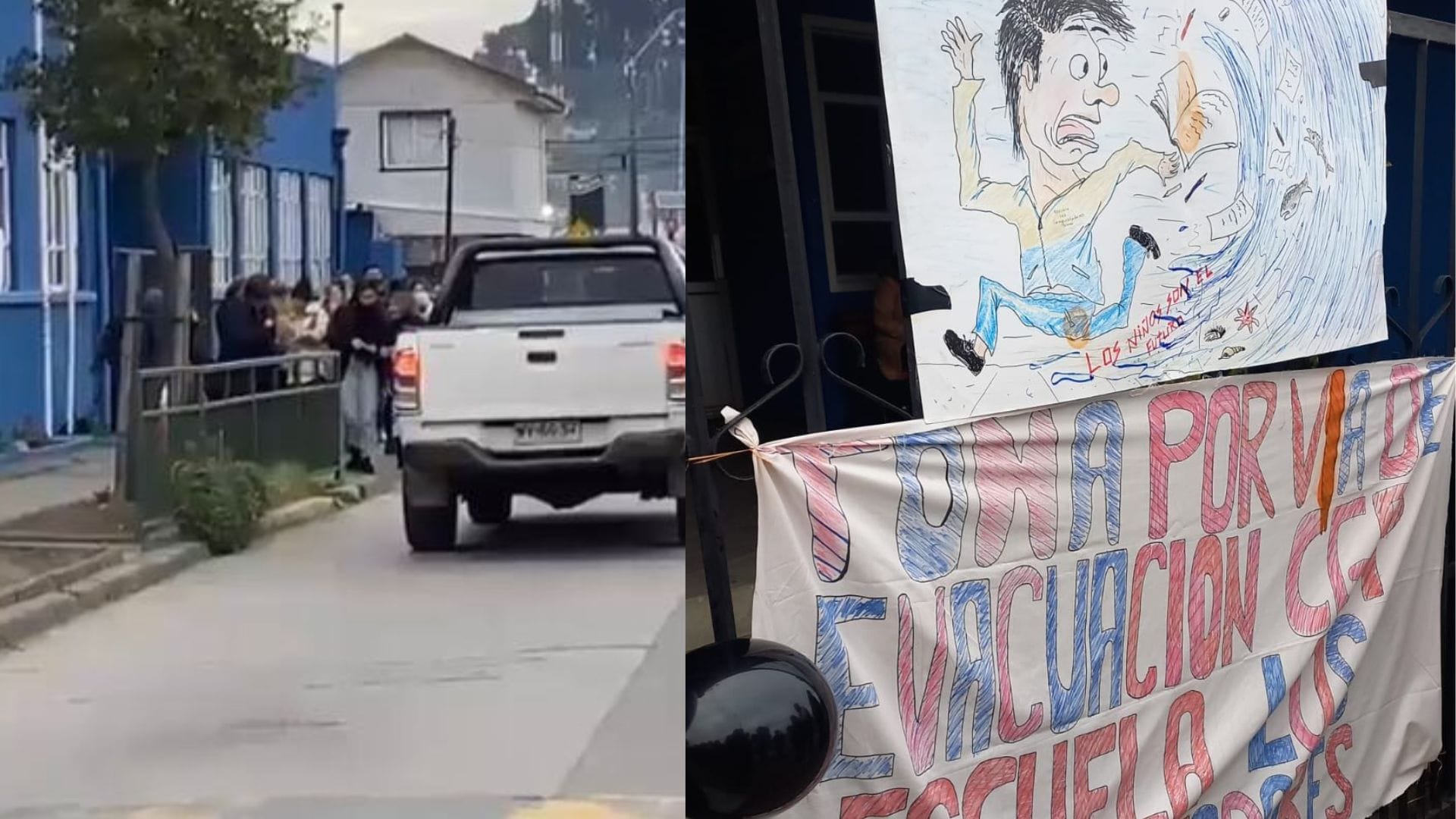 Comunidad educativa de escuela en Penco reclamó por mejoras en vía de evacuación ante emergencias
