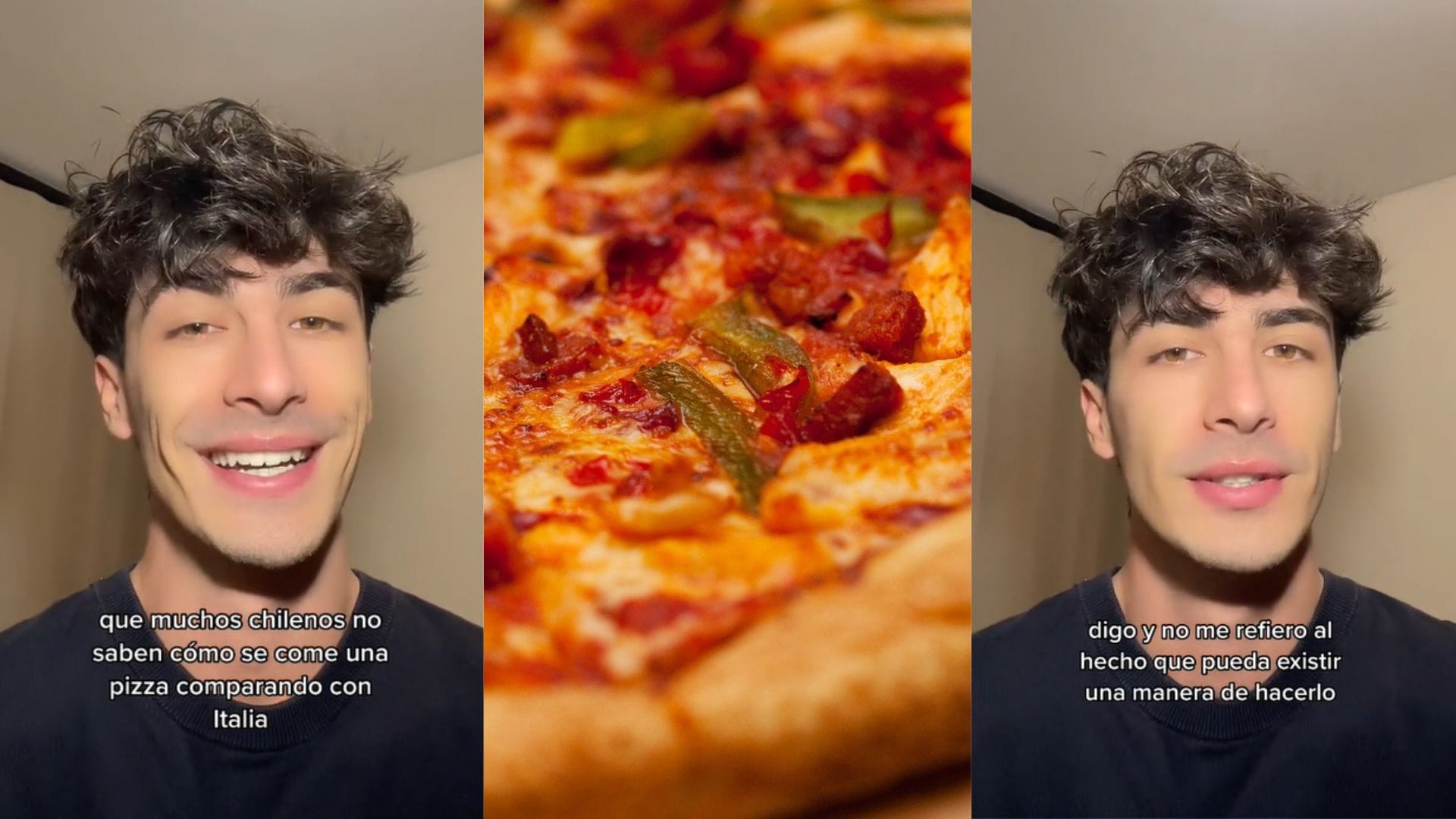 ¿Los chilenos comemos bien la pizza? Tiktoker italiano afirmó que no sabemos servirla y explicó la razón