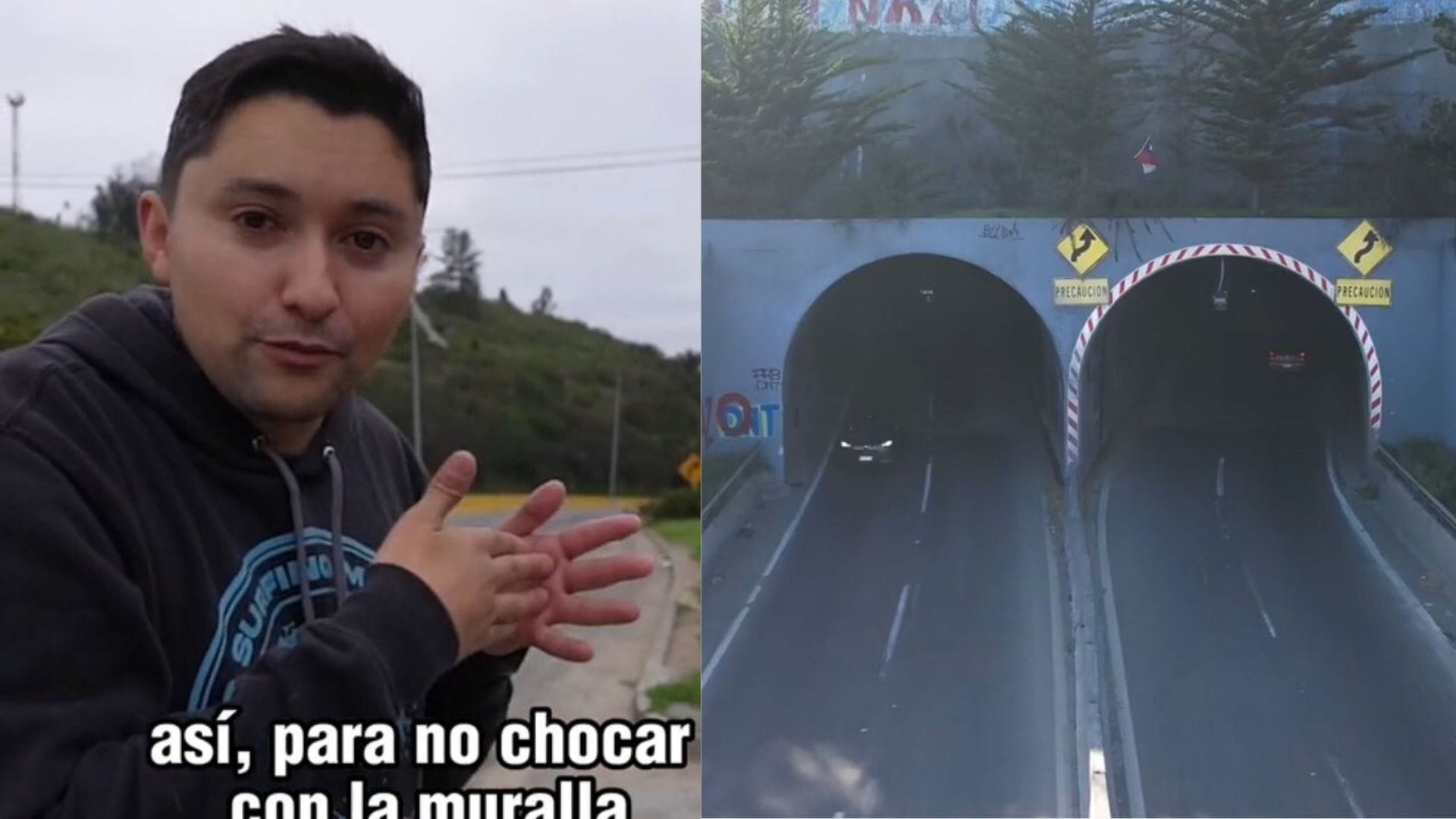 Youtuber chileno mostró túnel que sería el “más peligroso” del país: ¿Dónde está ubicado?