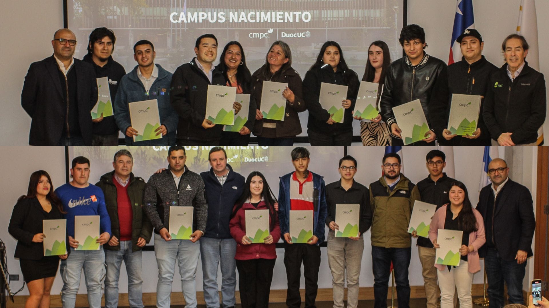 CMPC entregó becas a estudiantes del Campus Nacimiento de Duoc UC