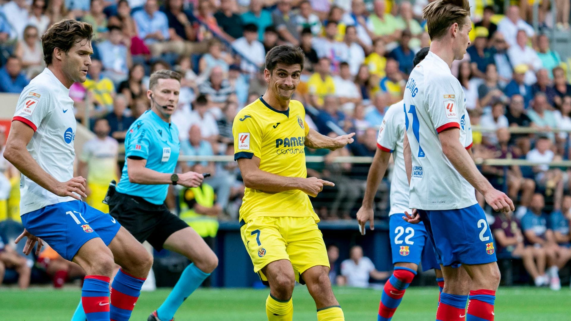 Ben Brereton entró sobre el final y no pudo hacer nada para evitar la derrota del Villarreal