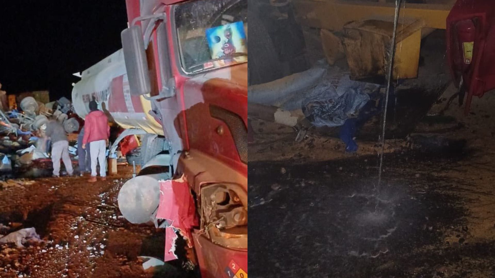 Choque provocó importante derrame de combustible: Un conductor fallecido y un herido deja colisión a alta energía en ruta de Arica