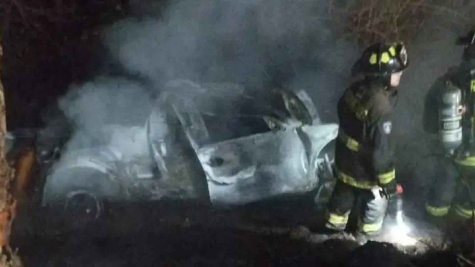 Habría chocado contra un árbol: Joven de 24 años muere tras accidente que incendió su camioneta en Panguipulli