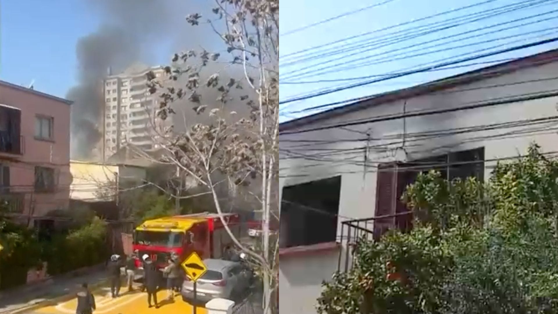 Estaba sola en su departamento: Adulta mayor de 90 años falleció tras voraz incendio en el segundo piso de un edificio en Ñuñoa