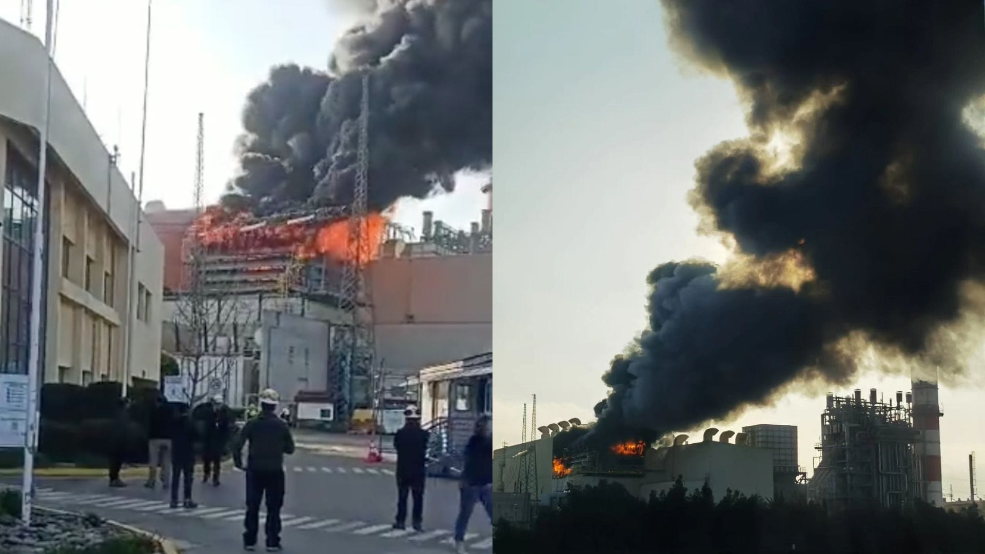 Trabajadores fueron evacuados: Reportan incendio que afectó a termoeléctrica Nehuenco en Quillota