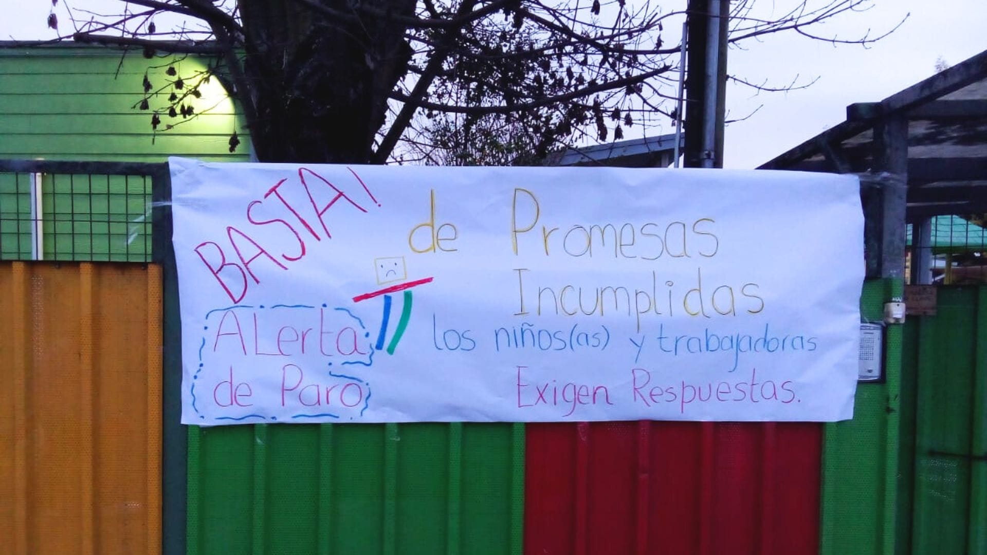 Paro en Jardín Los Naranjos de Integra en Hualqui preocupa a los apoderados: “Un abandono total”