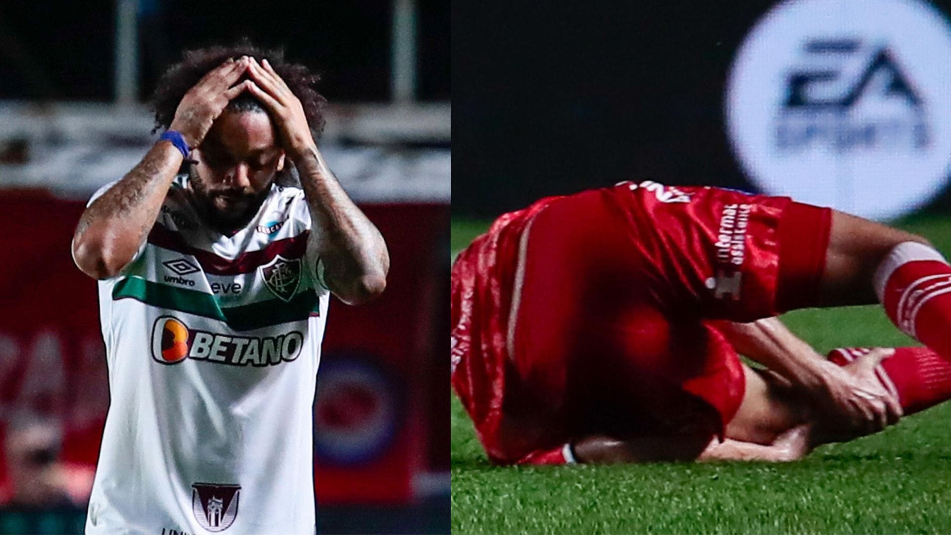 La grave lesión de Luciano Sánchez en Libertadores: Marcelo lloró al verlo y se fue expulsado