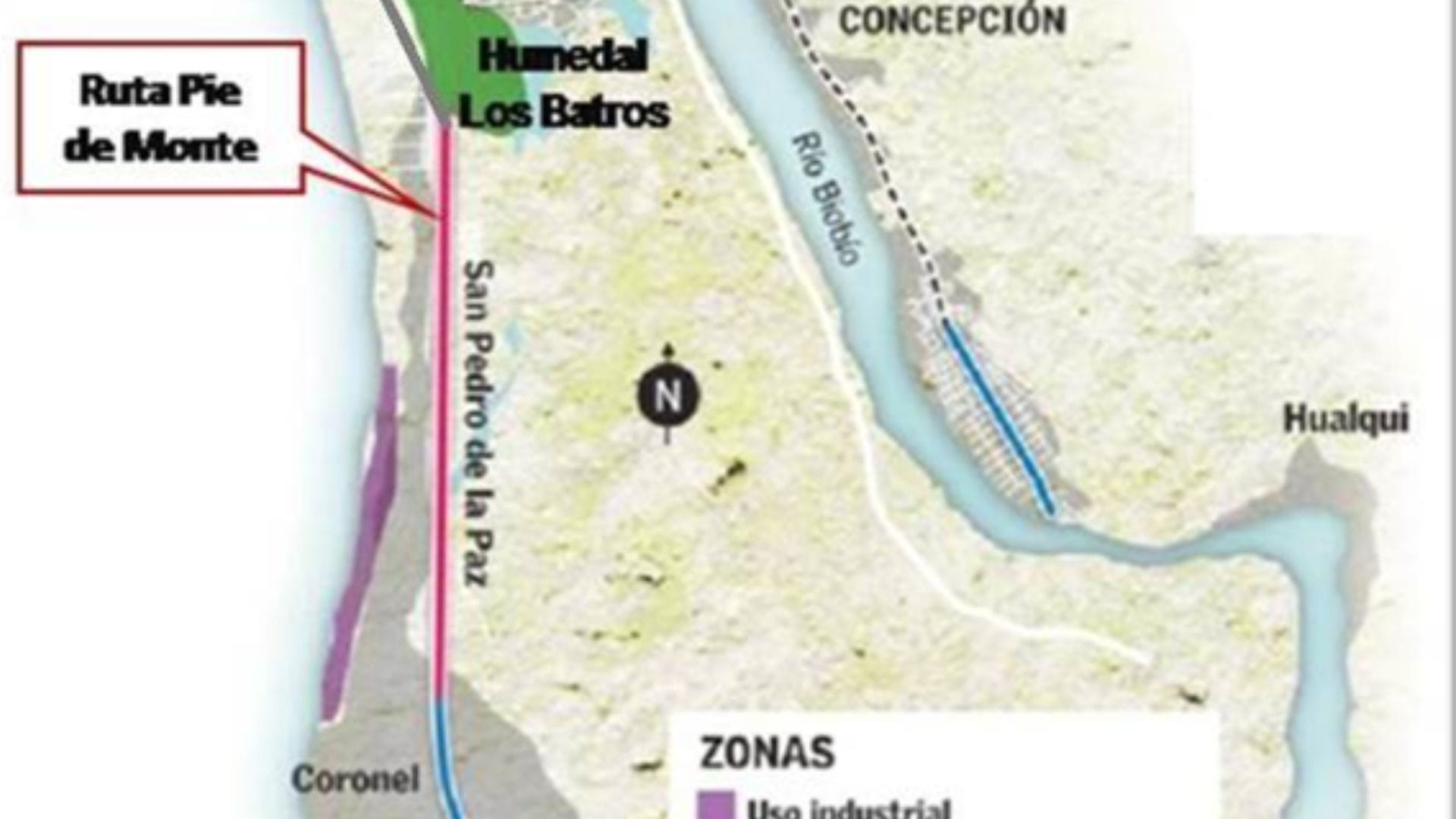 Con telepeaje y una velocidad máxima de 120 kilómetros hora: Así será la Ruta Pie de Monte entre Coronel y San Pedro de la Paz