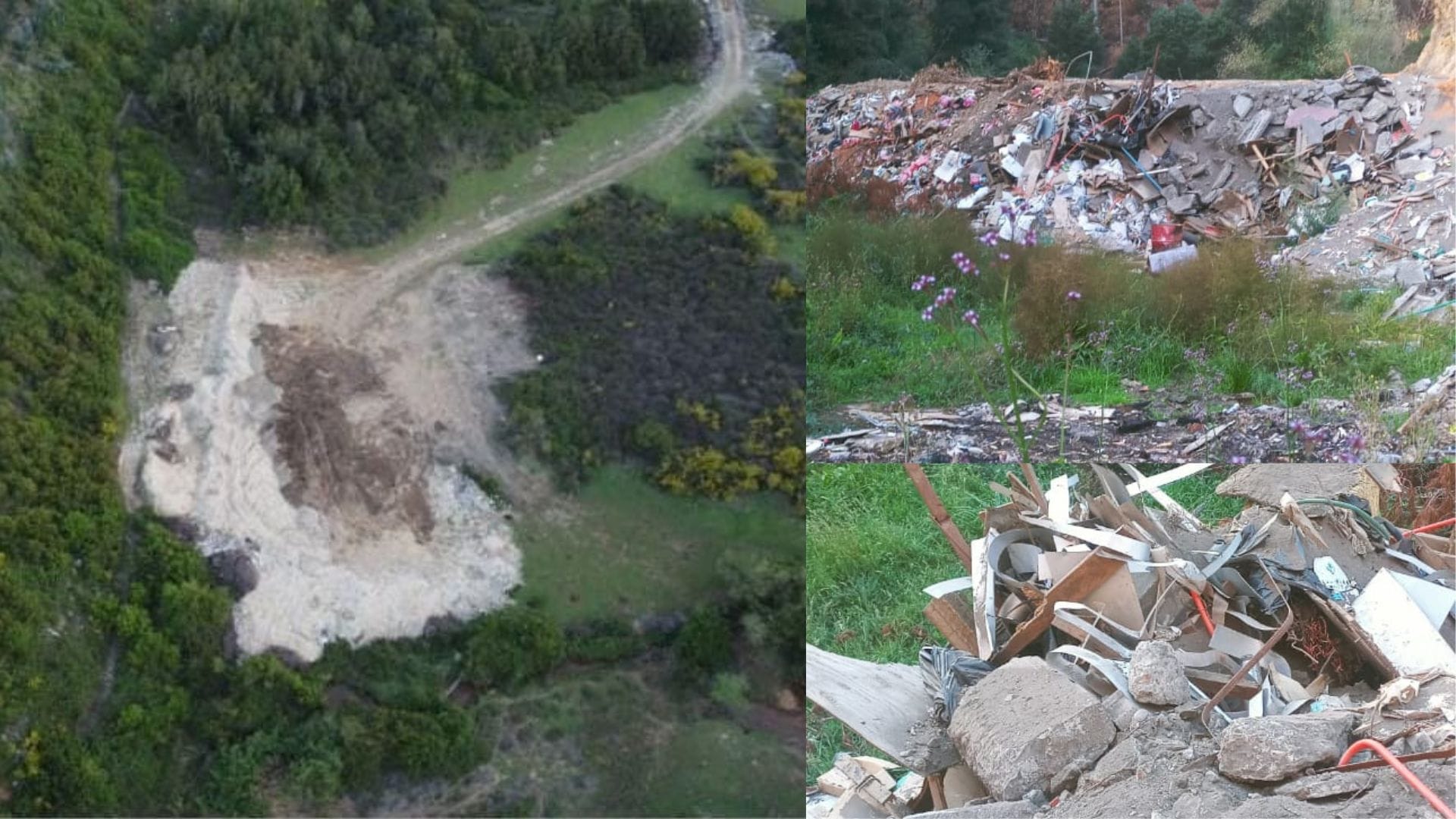Denuncian vertedero ilegal en el límite de Chiguayante y Hualqui