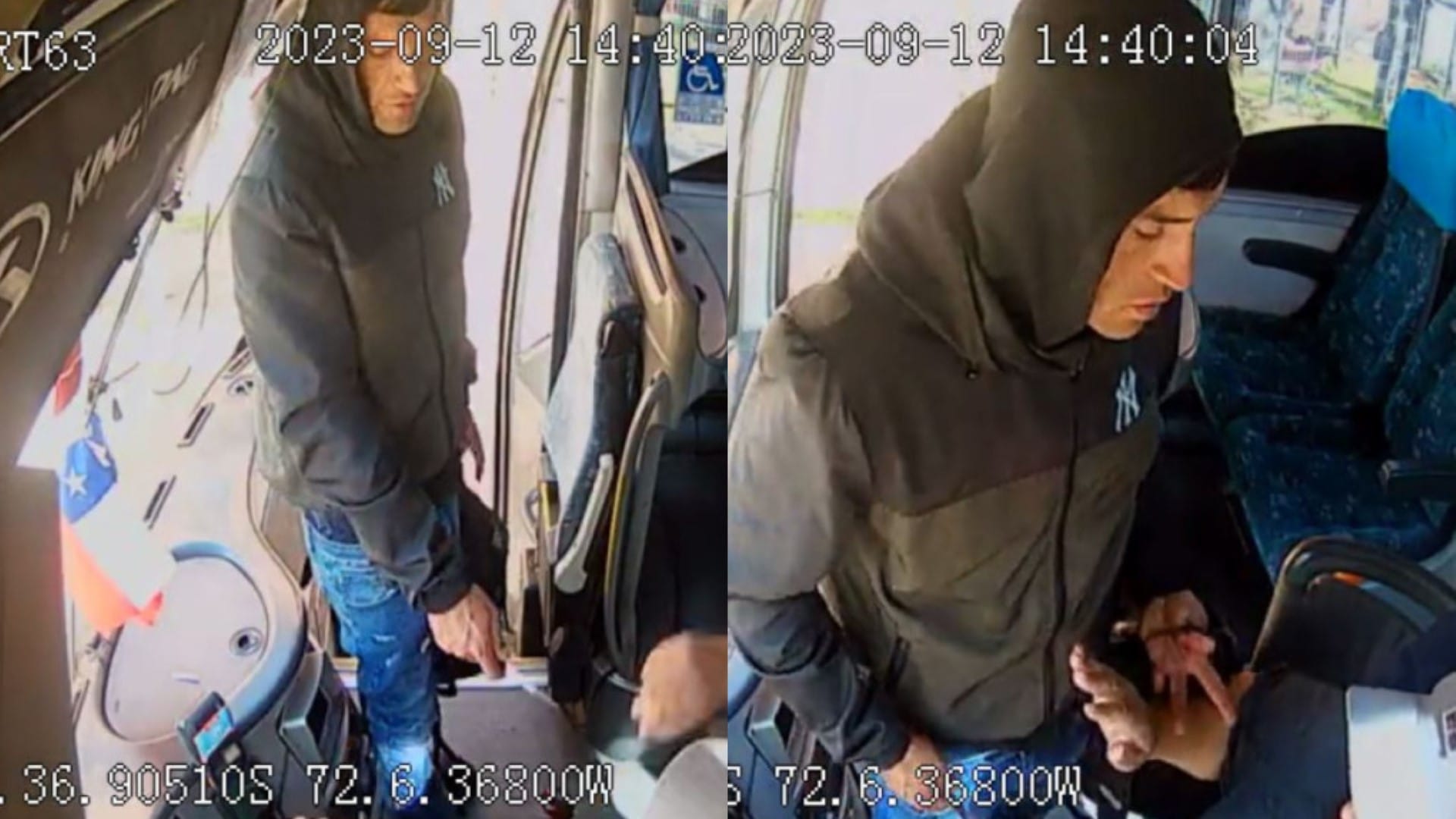 Captan aterrador asalto en taxibús: Delincuente grita ‘miren pa’ abajo’ mientras intimida al chofer
