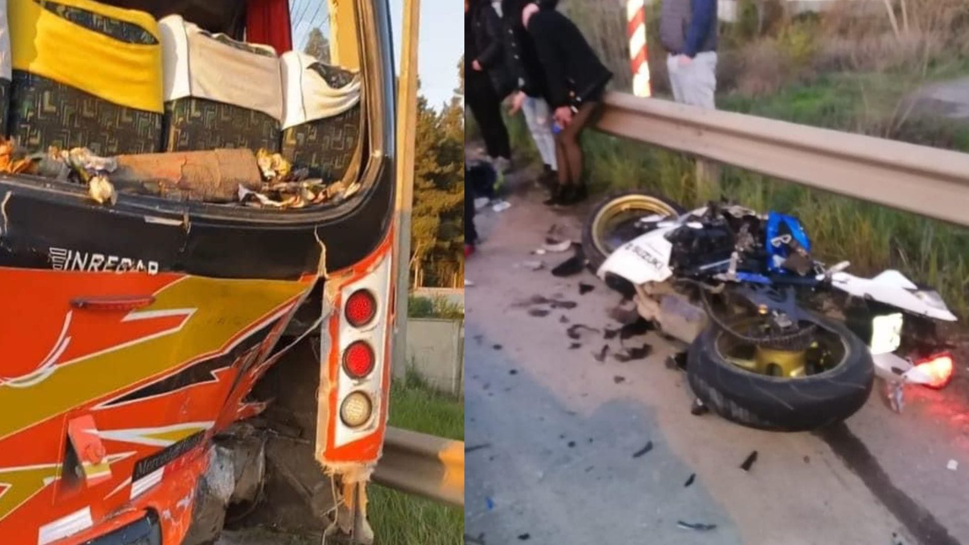Tragedia en sector Playa Blanca: Accidente entre motocicleta y microbús deja víctima fatal en Coronel