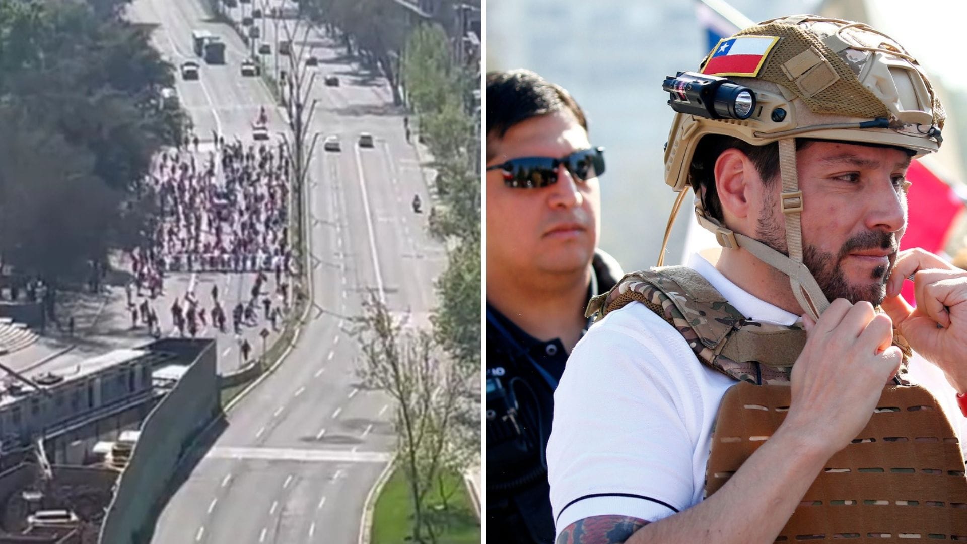 Manifestaciones contra Boric: Los desvíos del “Team Patriota” que impidieron su llegada a La Moneda