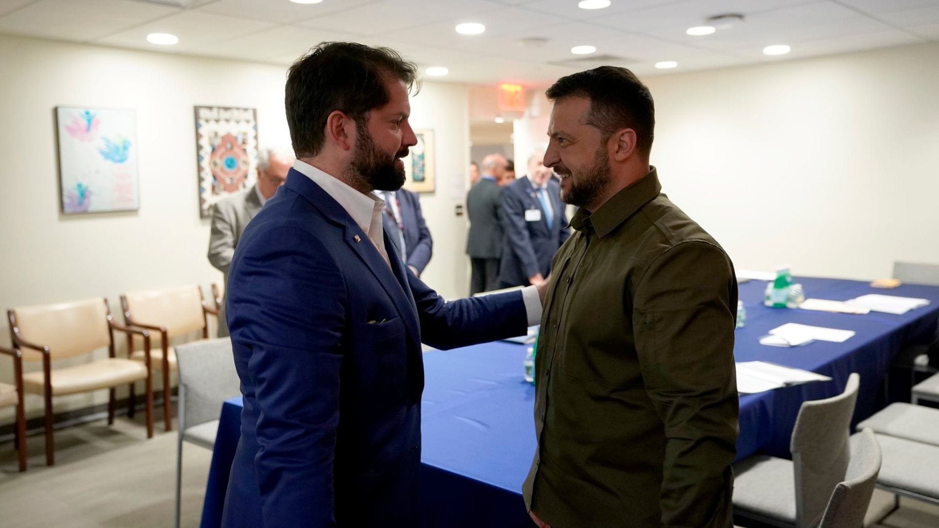 El encuentro entre Boric y Zelensky: Abordaron  posibilidad de organizar cumbre entre Ucrania y Latinoamérica