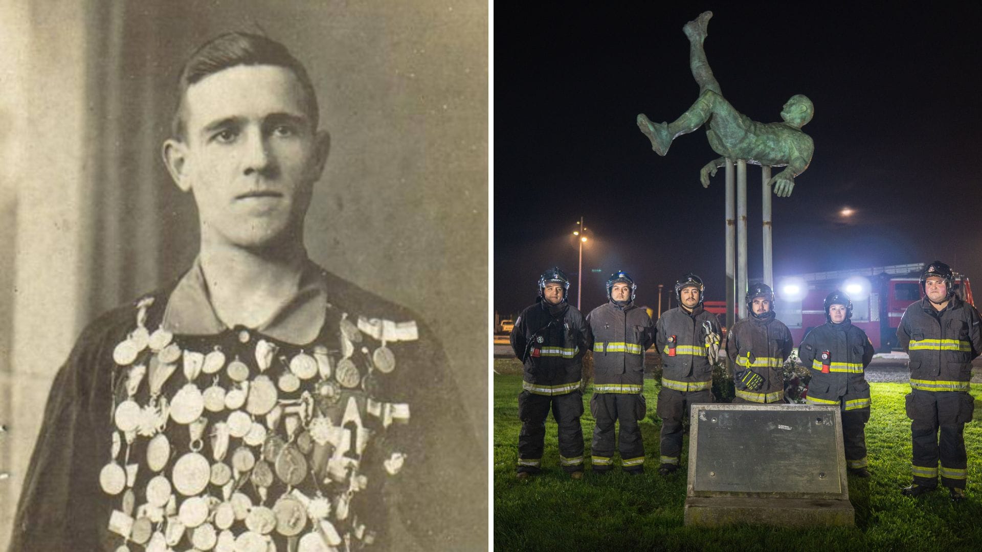 Se cumplen 100 años del fallecimiento del futbolista, bombero y creador de “La Chilena”