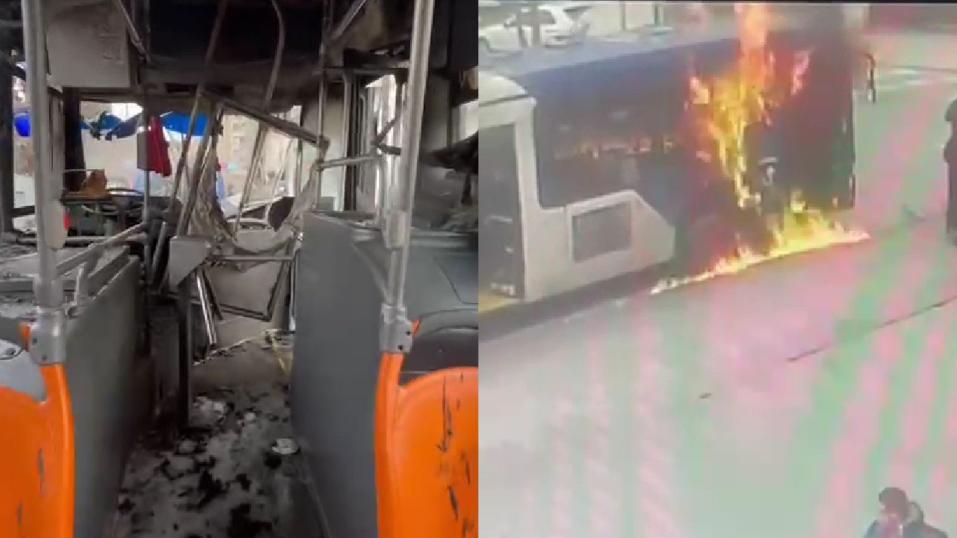 Queman bus del transporte público en Santiago: Iba con pasajeros en su interior y debieron huir