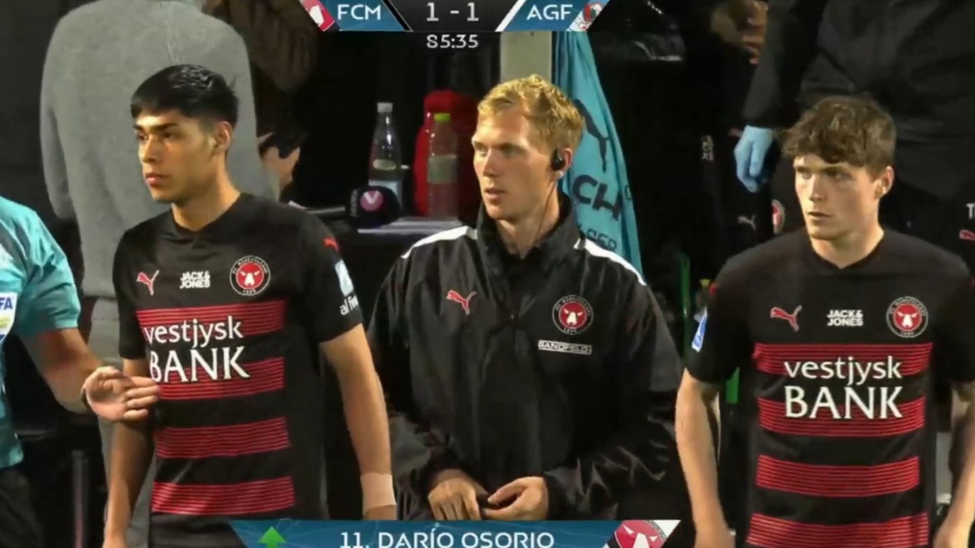 Debut en el viejo continente: Darío Osorio entró en la igualdad del FC Midtjylland