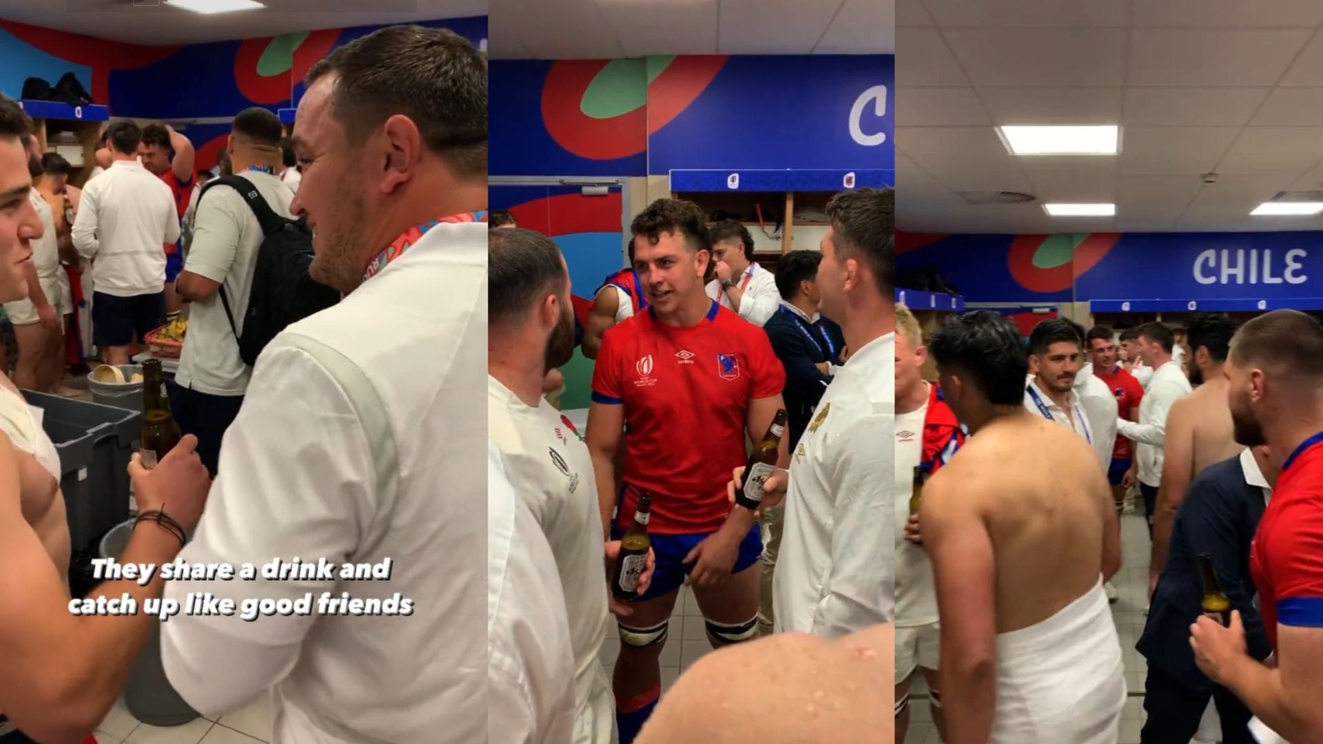“Más que rugby”: Inglaterra y Los Cóndores compartieron cervezas luego del partido del Mundial de Rugby
