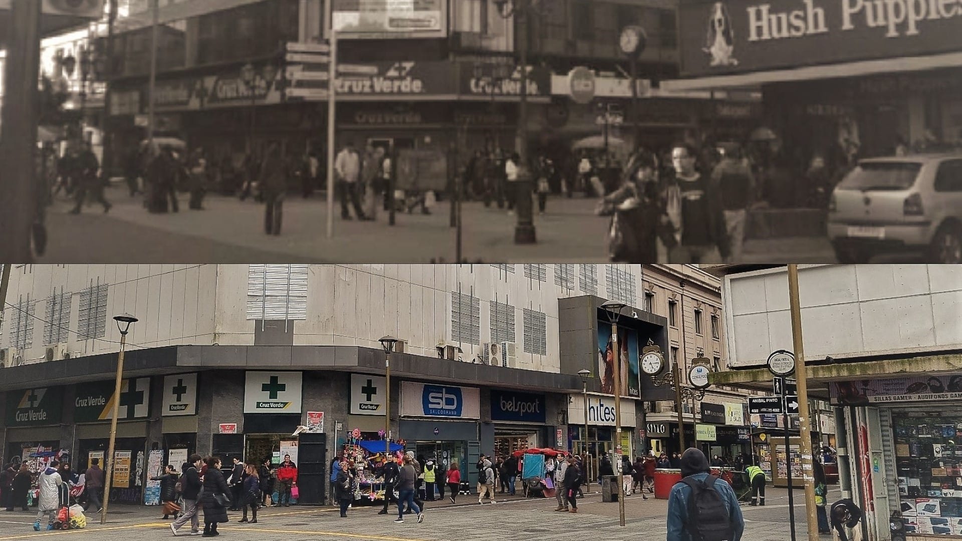 Arreglan reloj en ‘La parada del tonto’: La historia del icónico punto de encuentro en Concepción