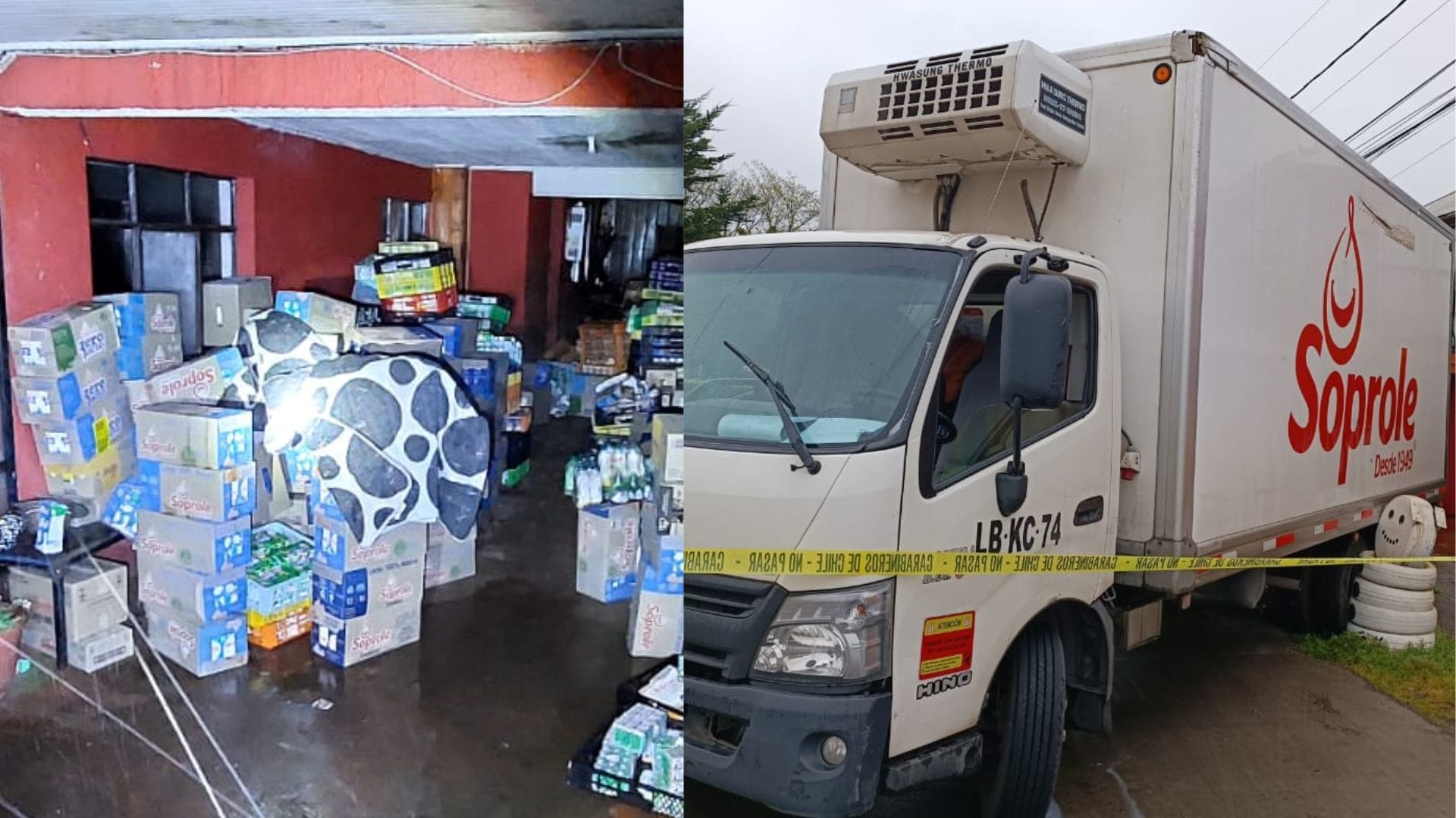 Violento asalto a camión de lácteos en San Pedro de la Paz: Sujetos interceptaron a conductor y lo golpearon en la cabeza