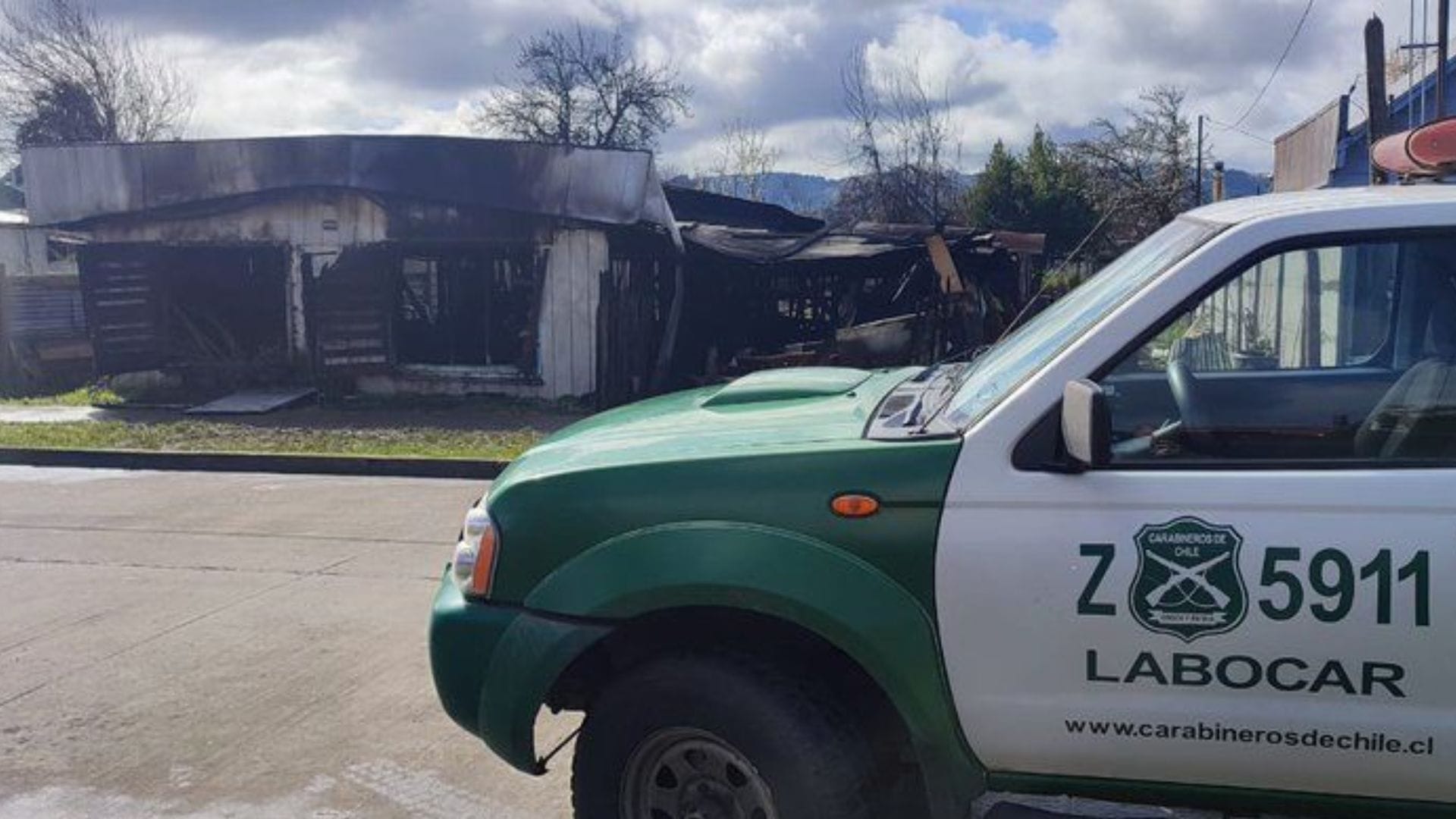 Sujeto habría provocado incendio en casa de su primo tras discutir con él en Paillaco: Lo había amenazado con hacerlo