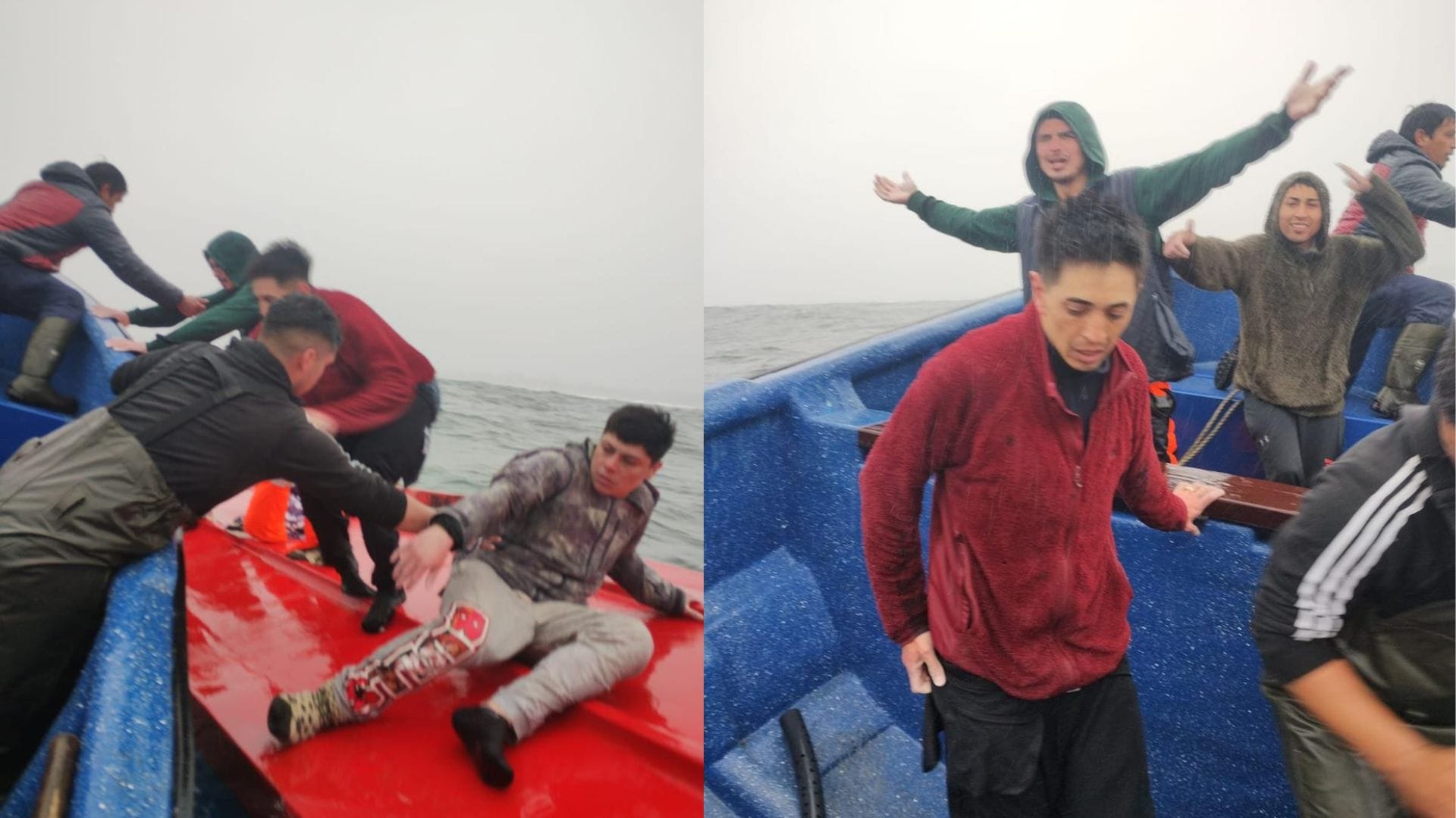 Hallan con vida a los cuatro pescadores que estaban extraviados en Lebu