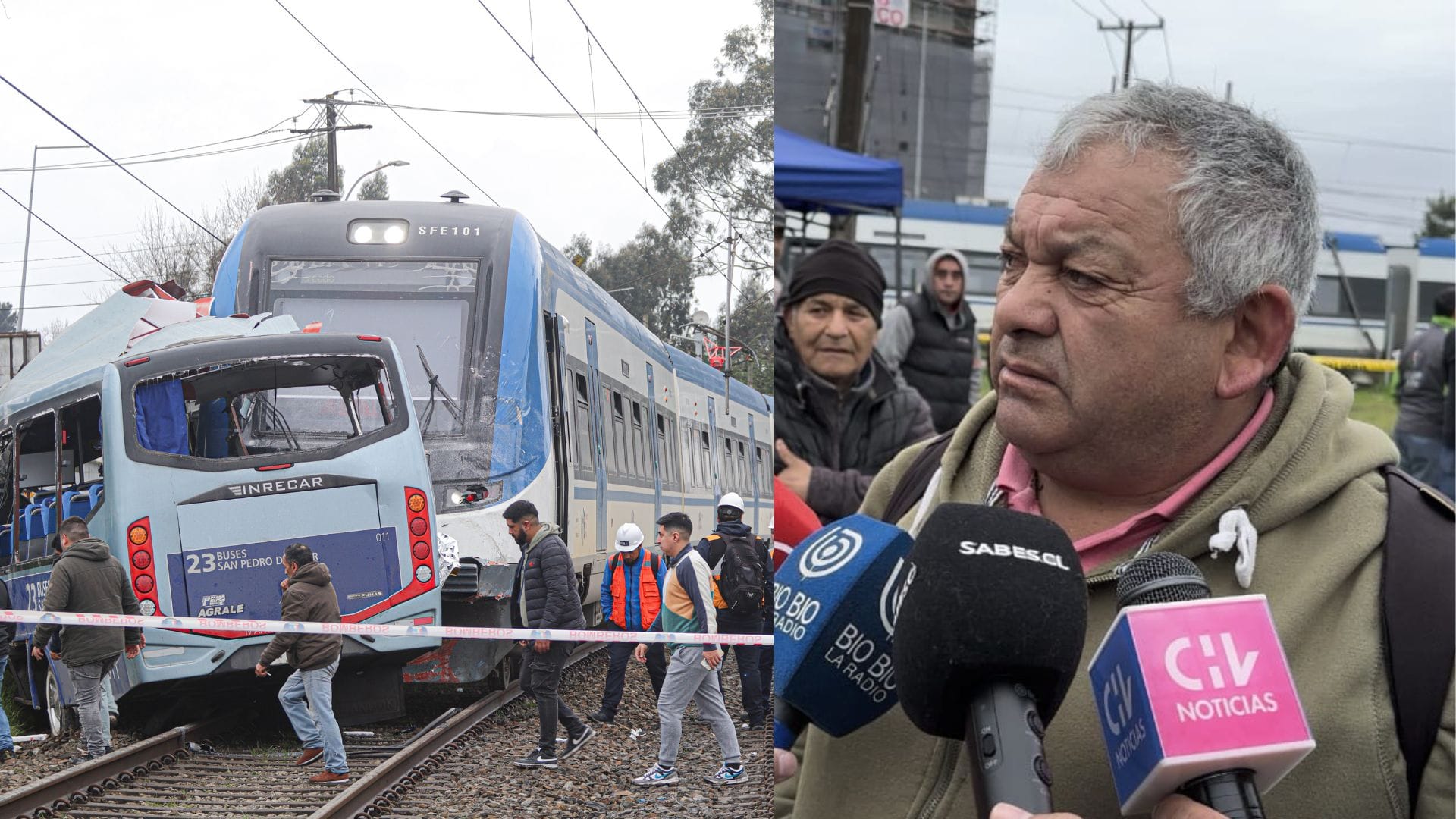 “Fue imprudencia del conductor”: El dramático testimonio de pasajero del Biotrén al momento del accidente