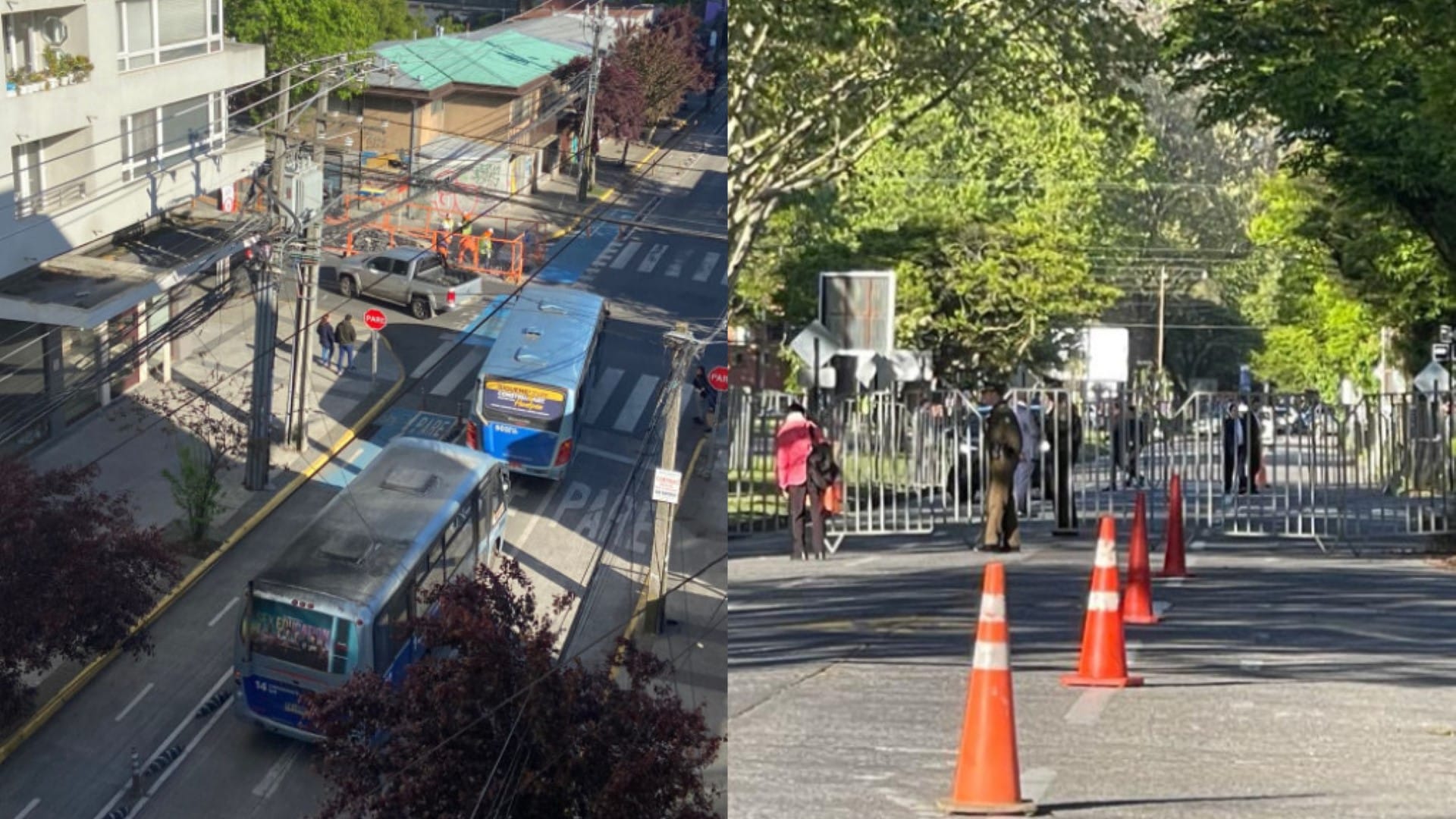 Presidente Boric en pleno centro de Concepción: Múltiples calles fueron bloqueadas por seguridad