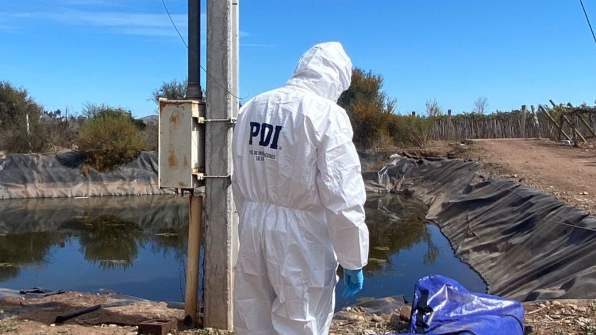 Cuerpo de la víctima fue encontrado flotando en estanque: Autor confesó el crimen y fue detenido en Ovalle