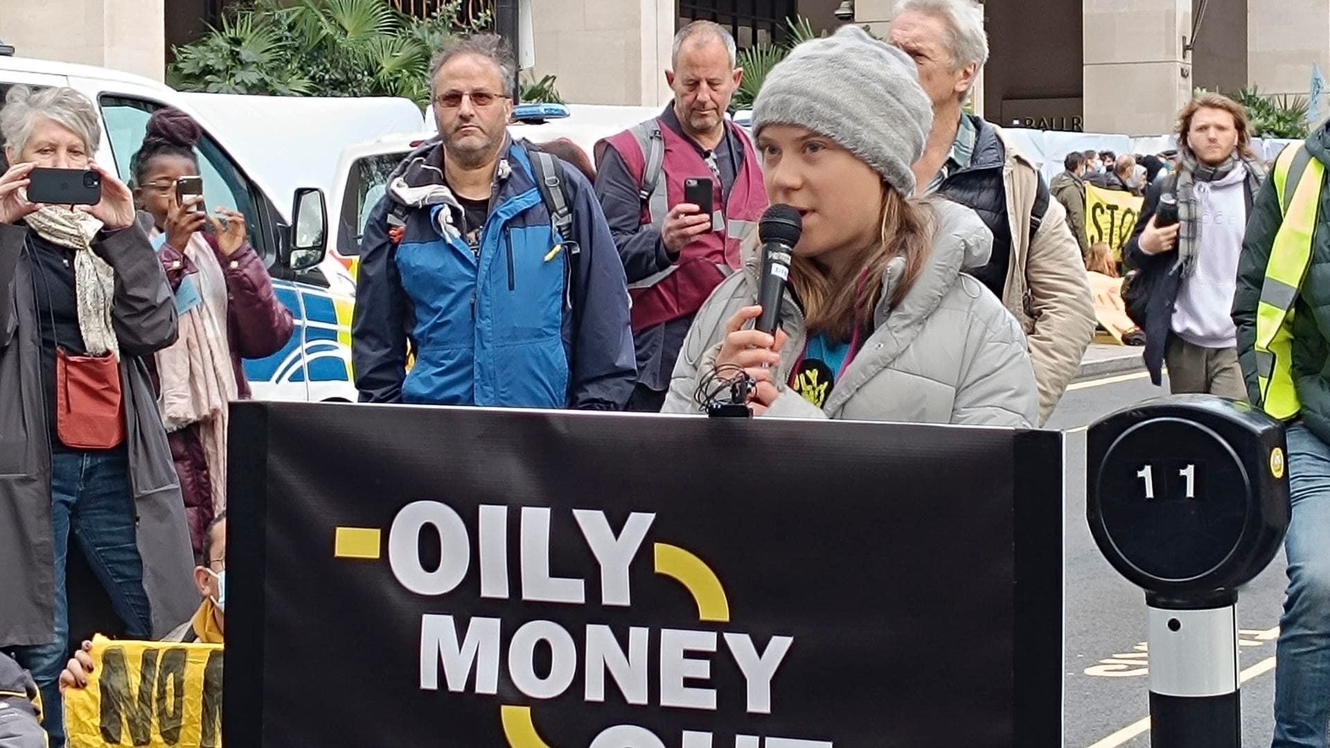 Greta Thunberg fue detenida durante una manifestación en Londres