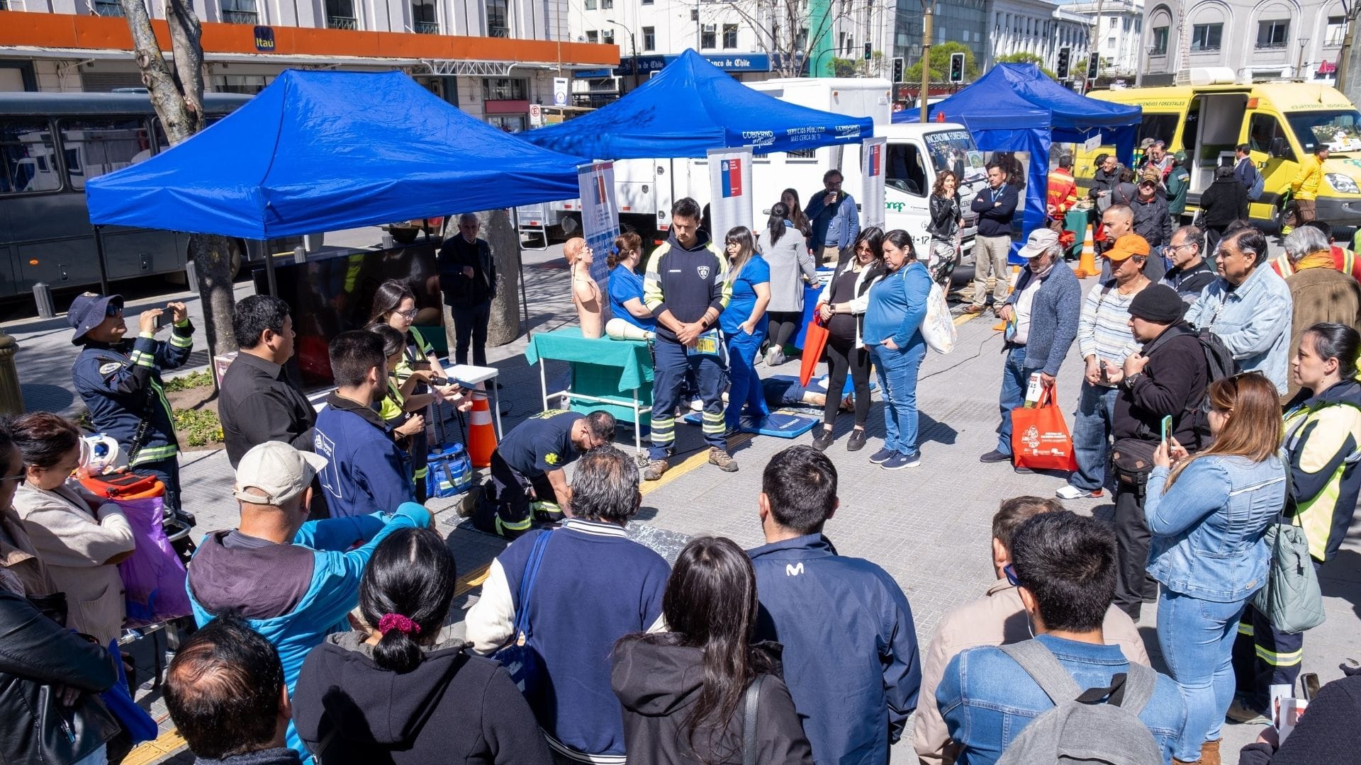 Unidades de respuesta a emergencias participaron en la Feria de Protección Civil de Concepción