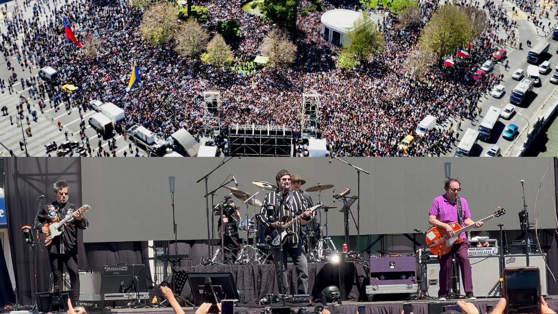 Histórico día en Concepción: “Revuelta” de Los Tres llena de felicidad a miles de penquistas en Plaza Independencia