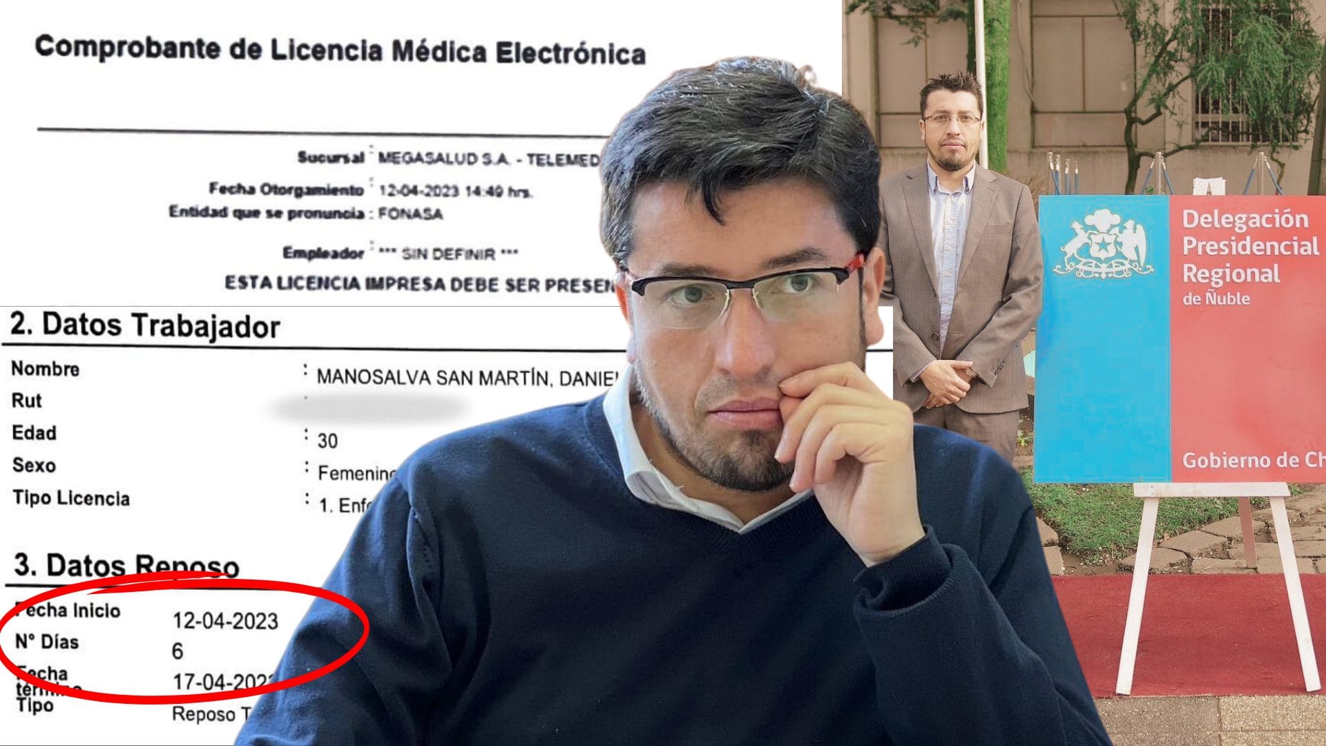 Licencia médica adulterada y multimillonario contrato sin firma en Delegación Presidencial de Ñuble desata lío político que llega a la justicia