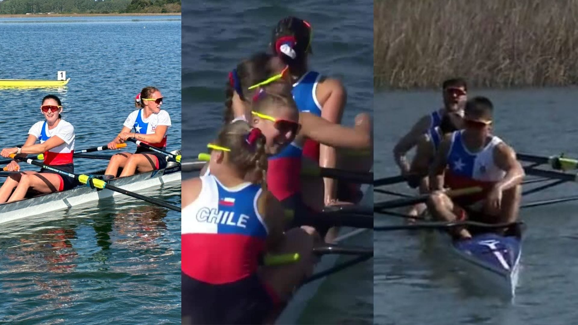 ¡El remo está intratable en Santiago 2023! Triple oro para Chile en San Pedro de la Paz