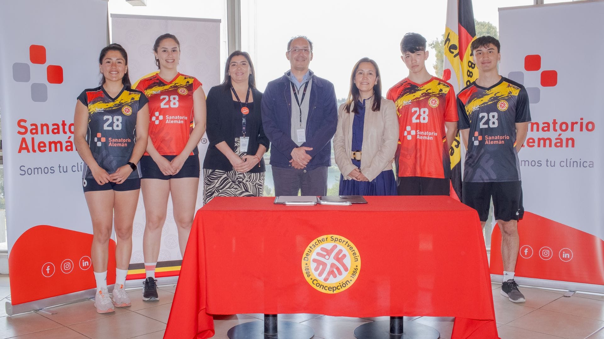 Se convirtió en sponsor oficial: Sanatorio Alemán selló alianza con rama de Vóleibol del Club Deportivo Alemán