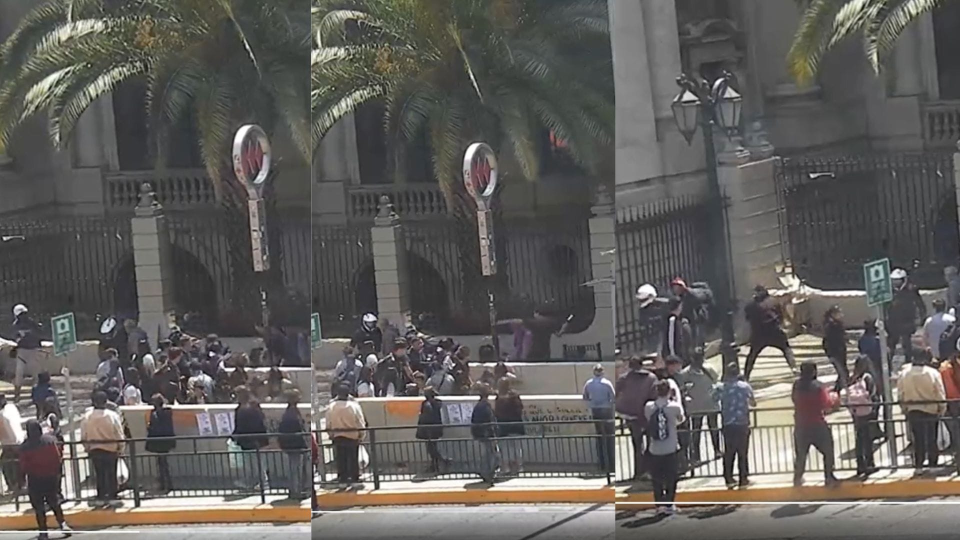 Un funcionario terminó grave: Comerciantes ambulantes agredieron a inspectores municipales en Santiago
