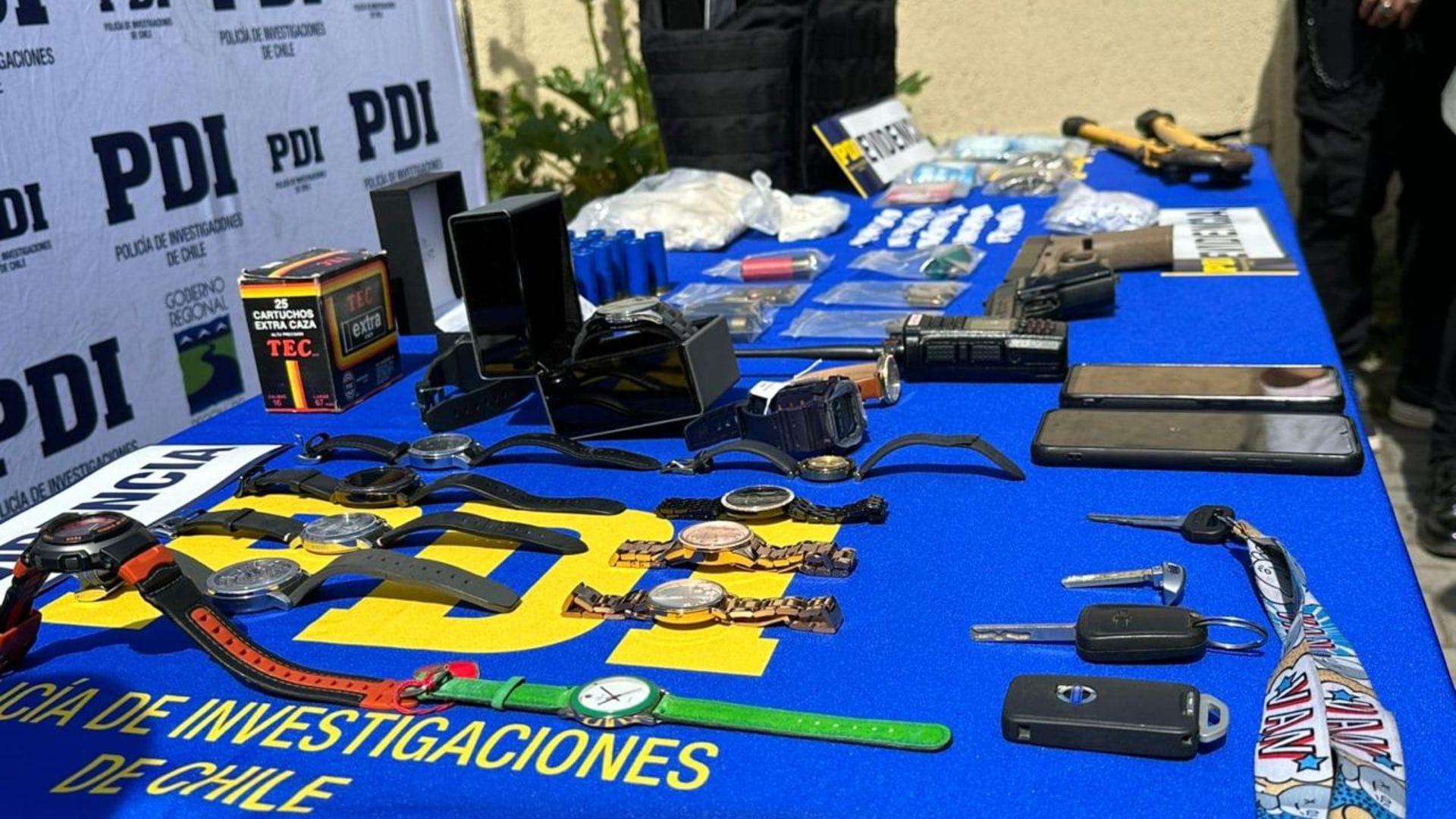 Allanaron mausoleo narco que apareció en videoclip: Cayó banda que robaba en tiendas de retail en el Biobío