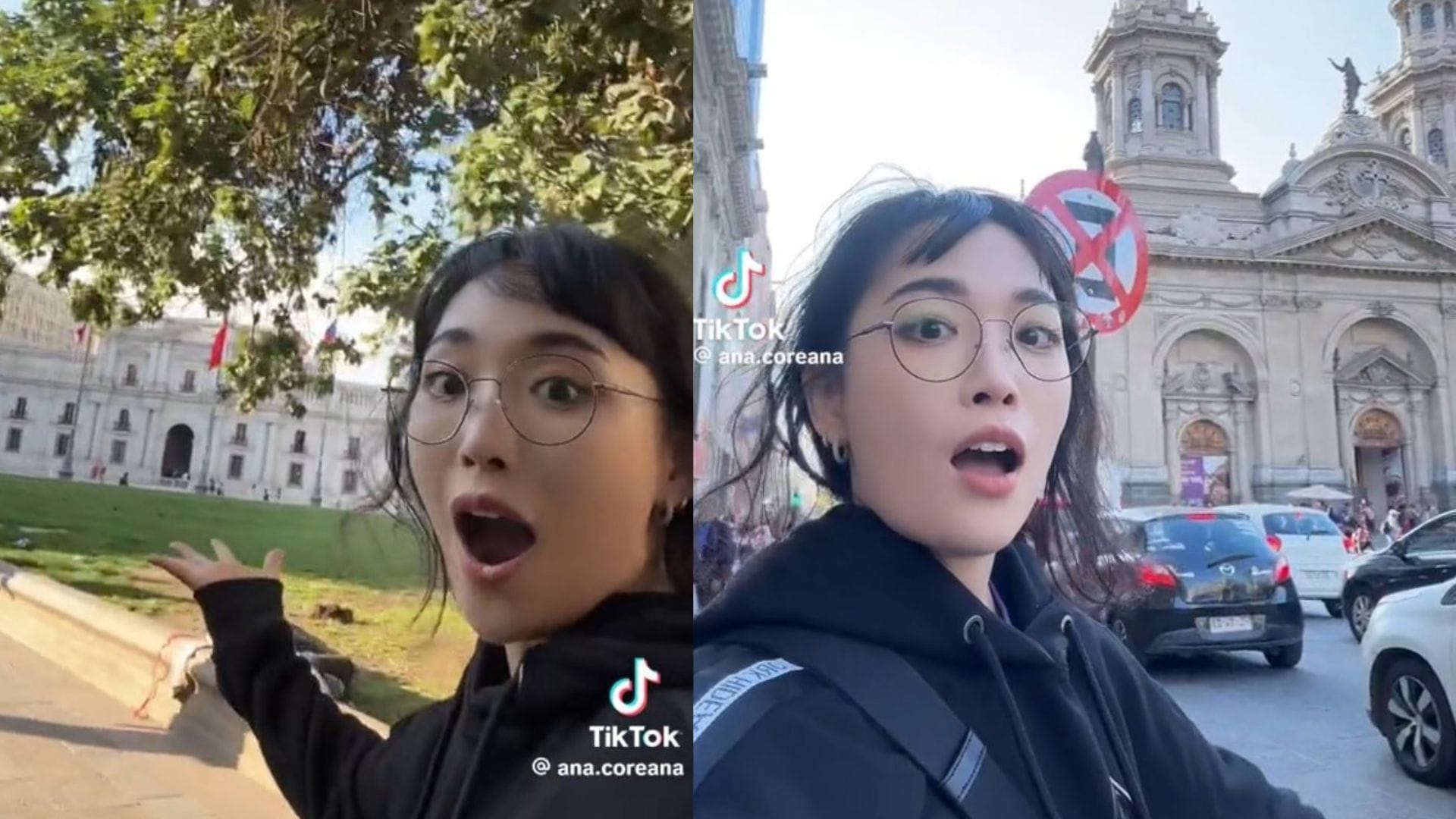 Tiktoker coreana recorrió Chile por primera vez y se hizo viral: “Pensé que era Corea o Estados Unidos”