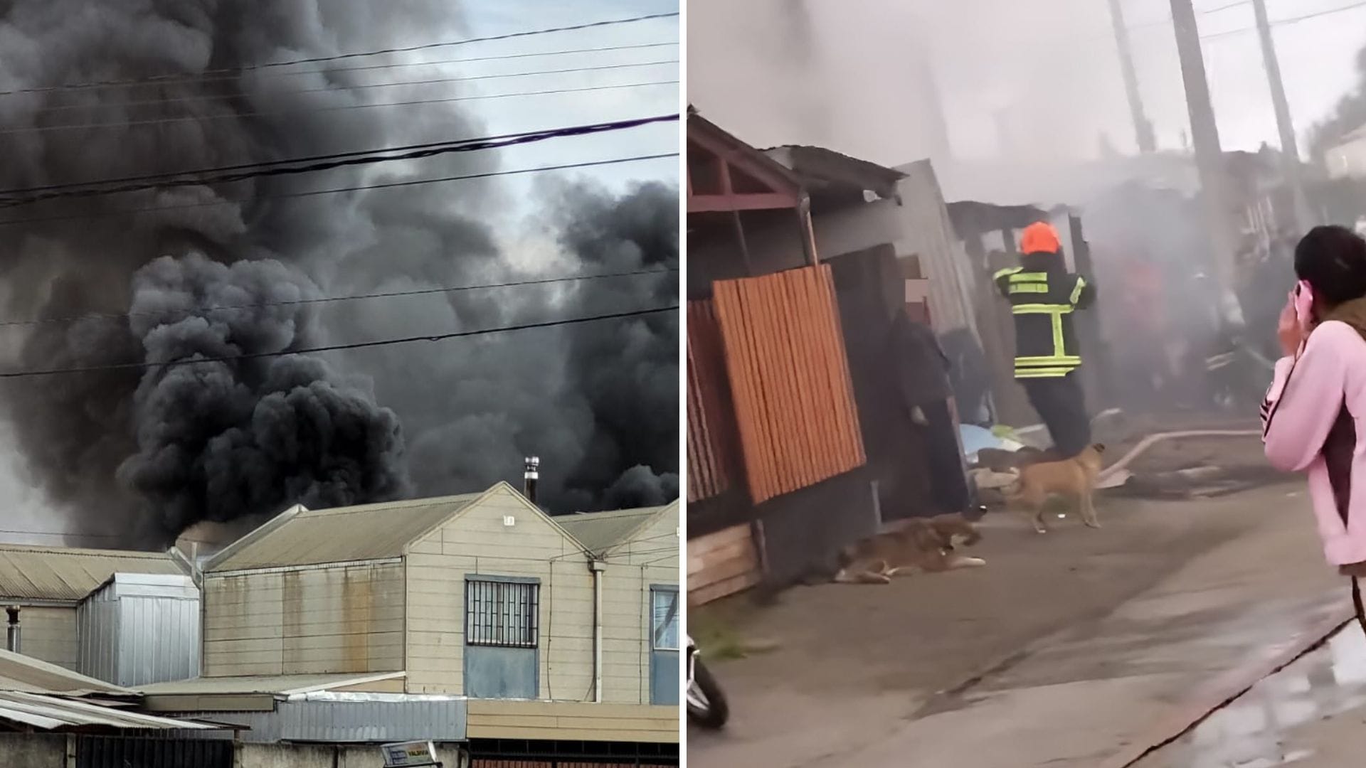 Incendio en Villa Los Profesores de Los Ángeles dejó un fallecido y dos viviendas destruidas