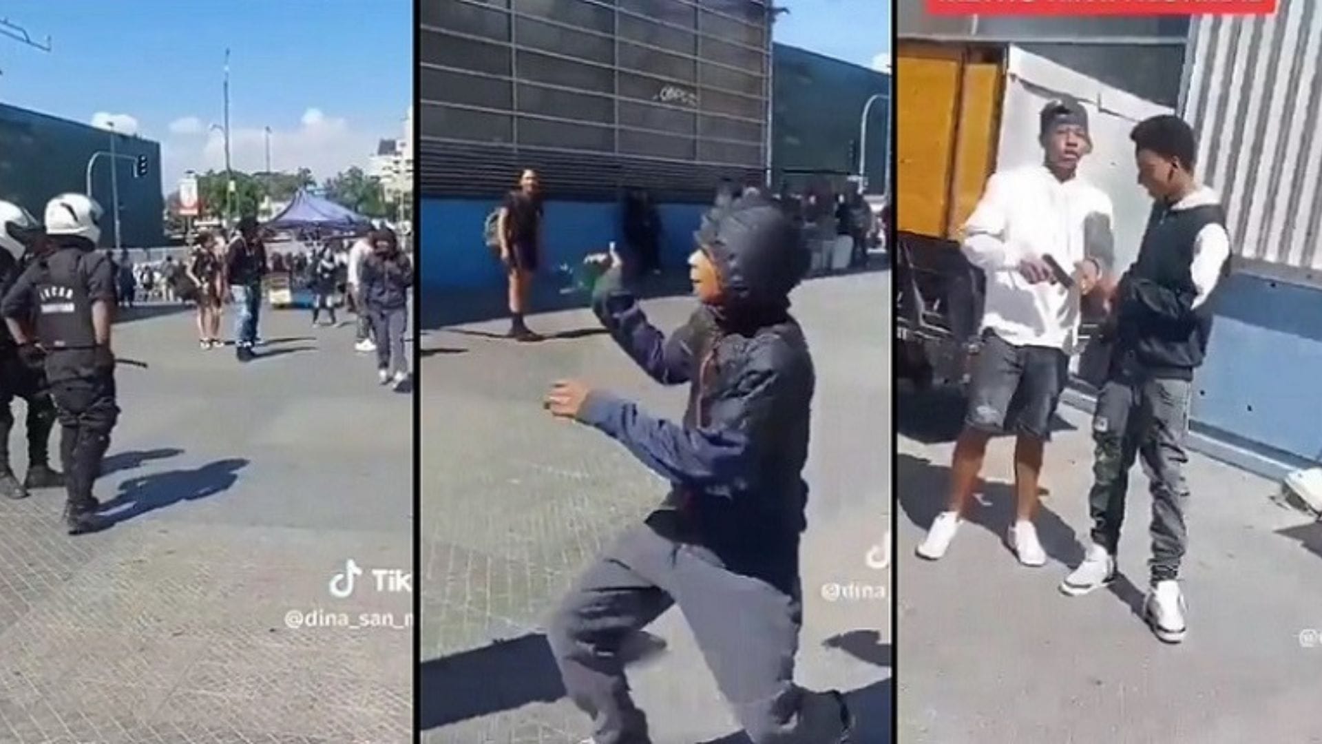 Extranjeros atacaron con cuchillos y pistolas a guardias municipales en Quinta Normal