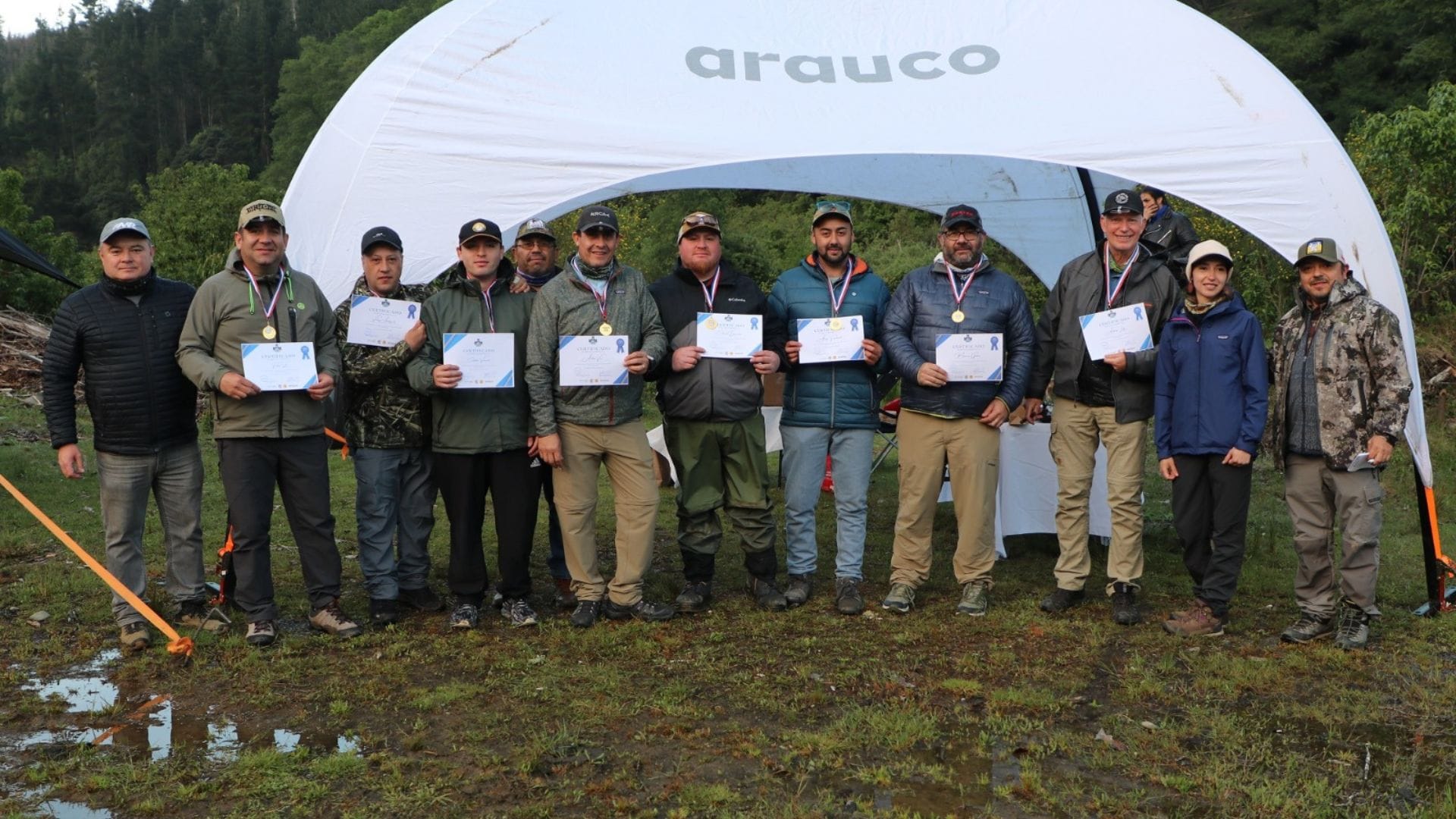 Río Pilpilco se consolidó como el destino ideal para realizar pesca con mosca: Más de 40 personas compitieron en segunda fecha de la Liga Nacional