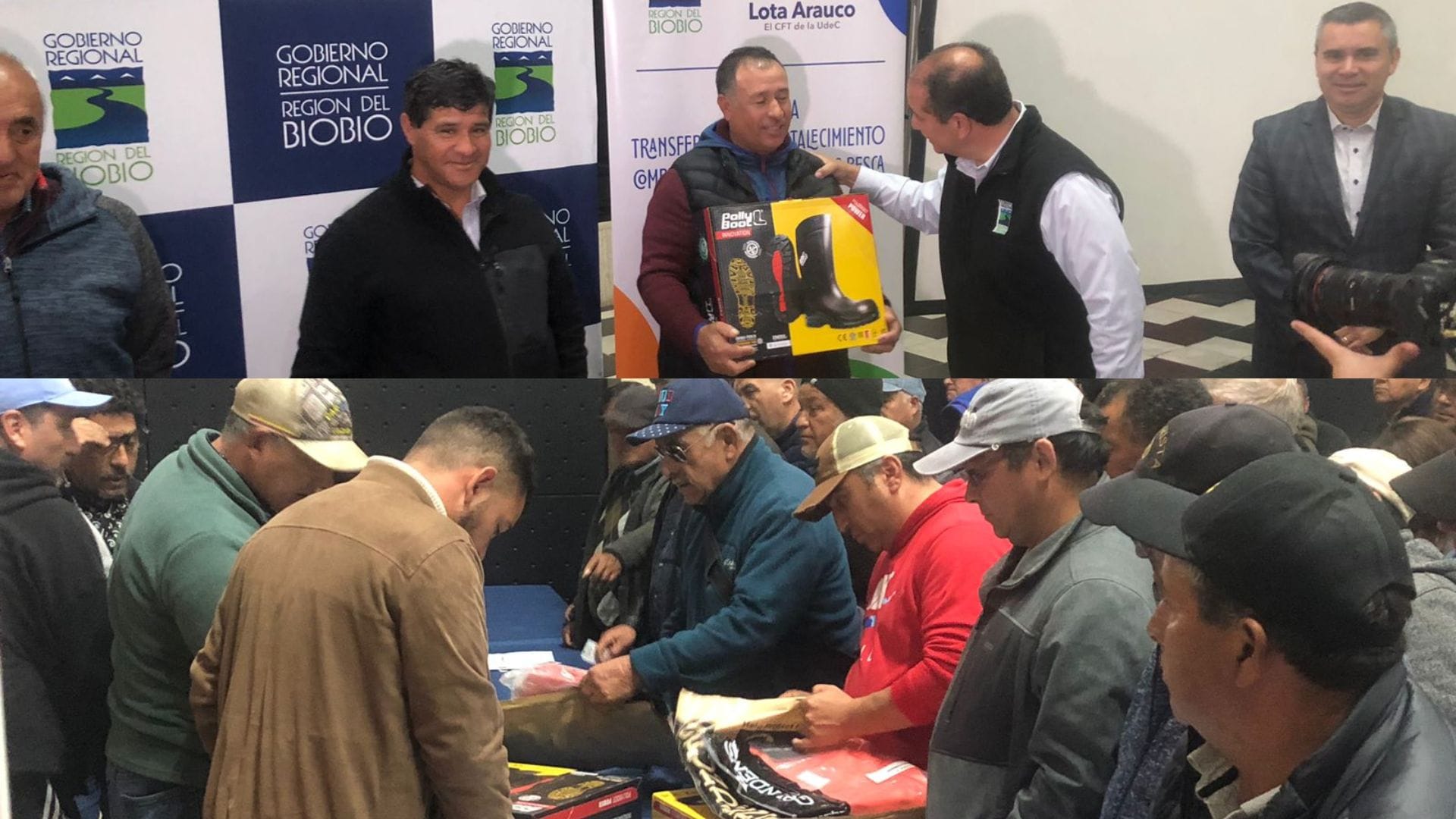 Pescadores artesanales del Biobío fueron beneficiados con entrega de equipamiento: También recibirán capacitaciones