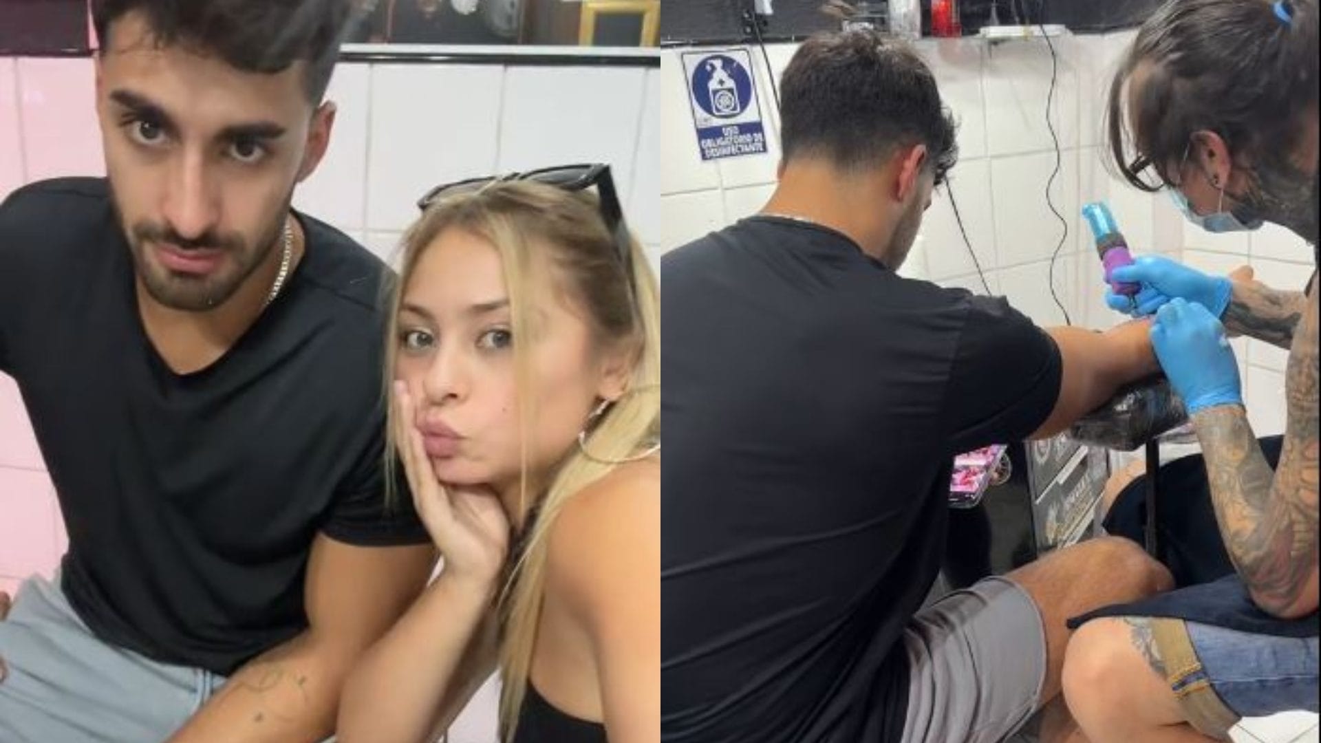 Skarleth Labra y Jorge Aldoney sorprenden al tatuarse juntos el mismo símbolo