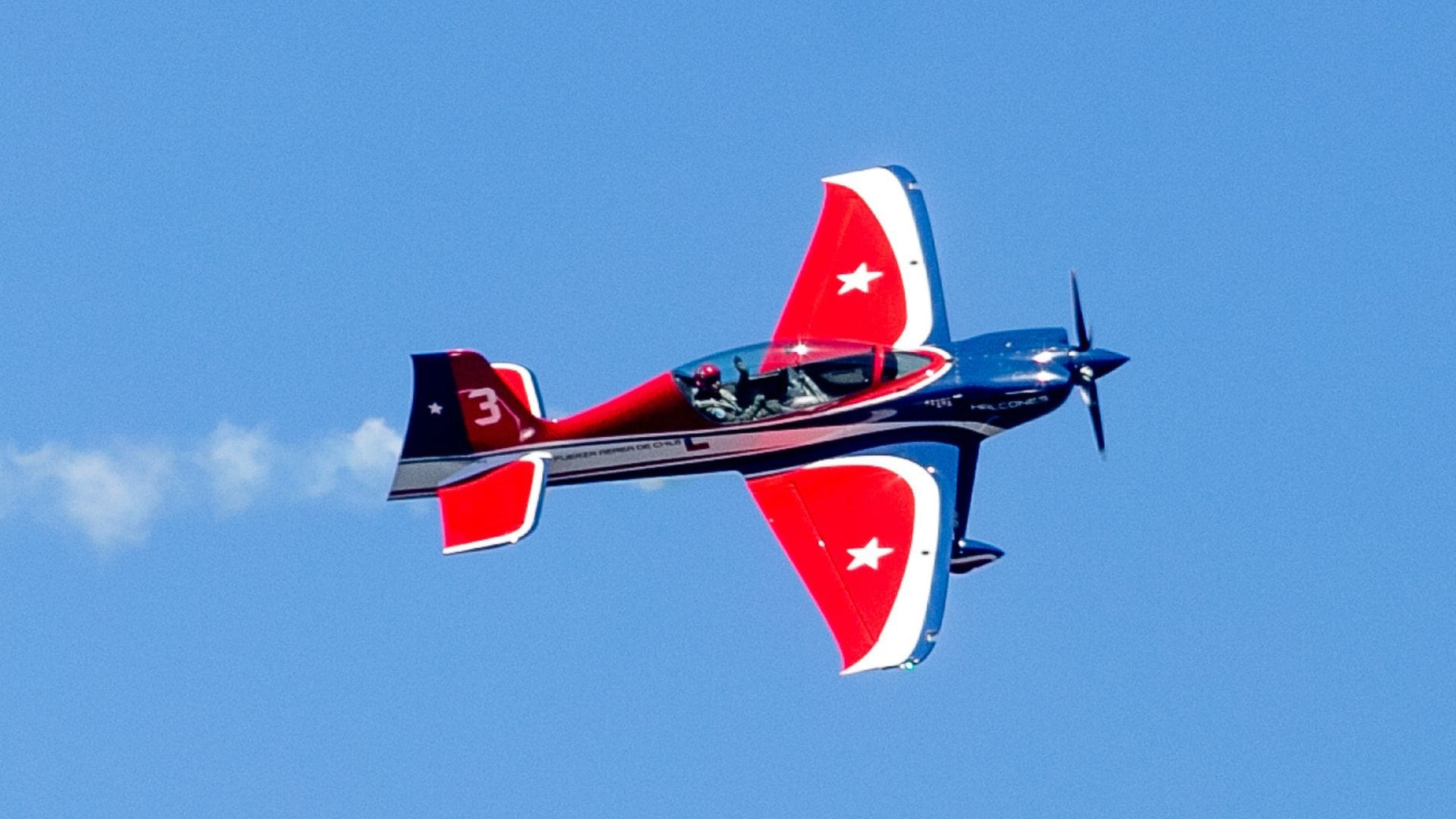 Halcones de la FACH cautivaron a la comunidad chiguayantina con impresionante despliegue